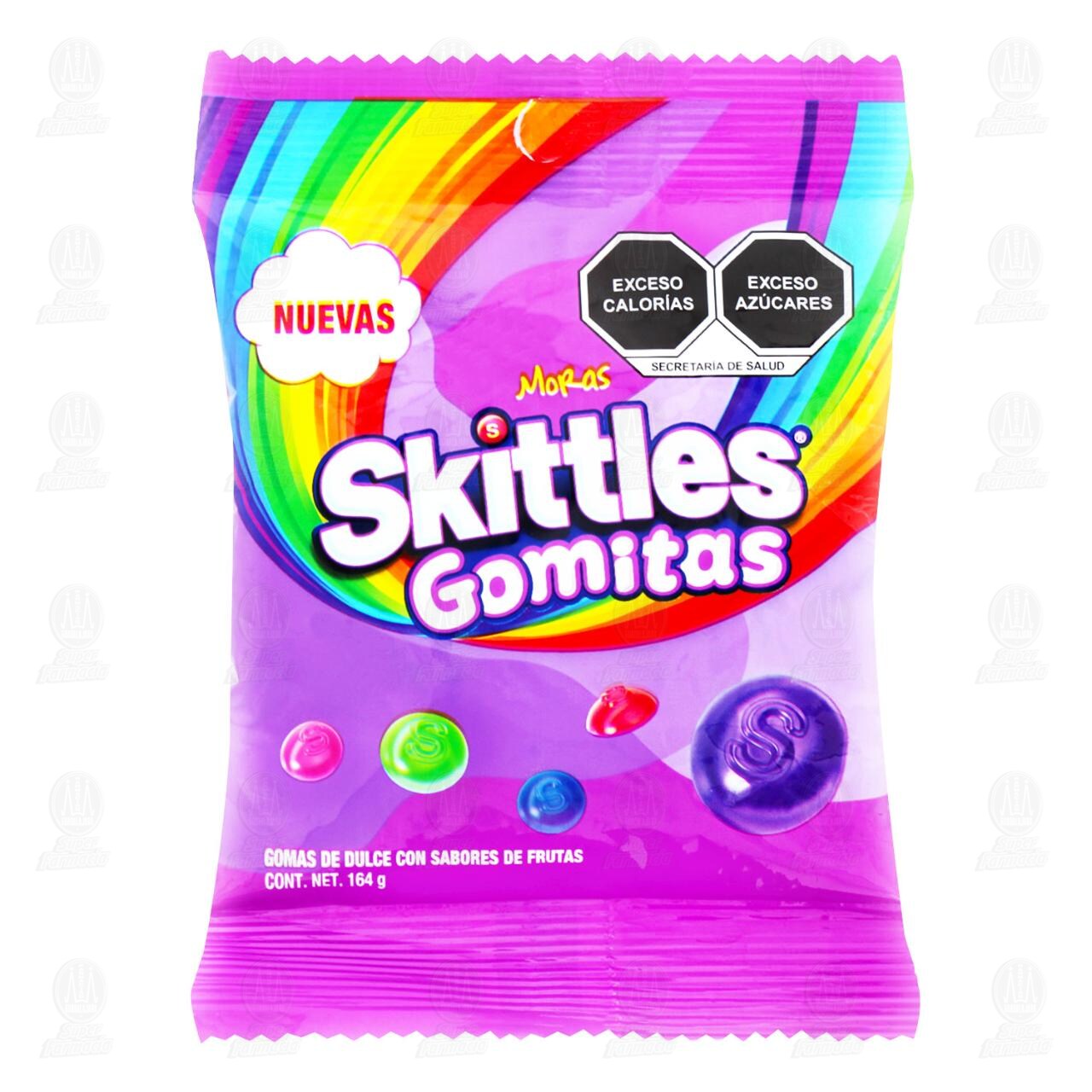 Gomitas Skittles Moras de Dulce con Sabores de Frutas, 164 gr.
