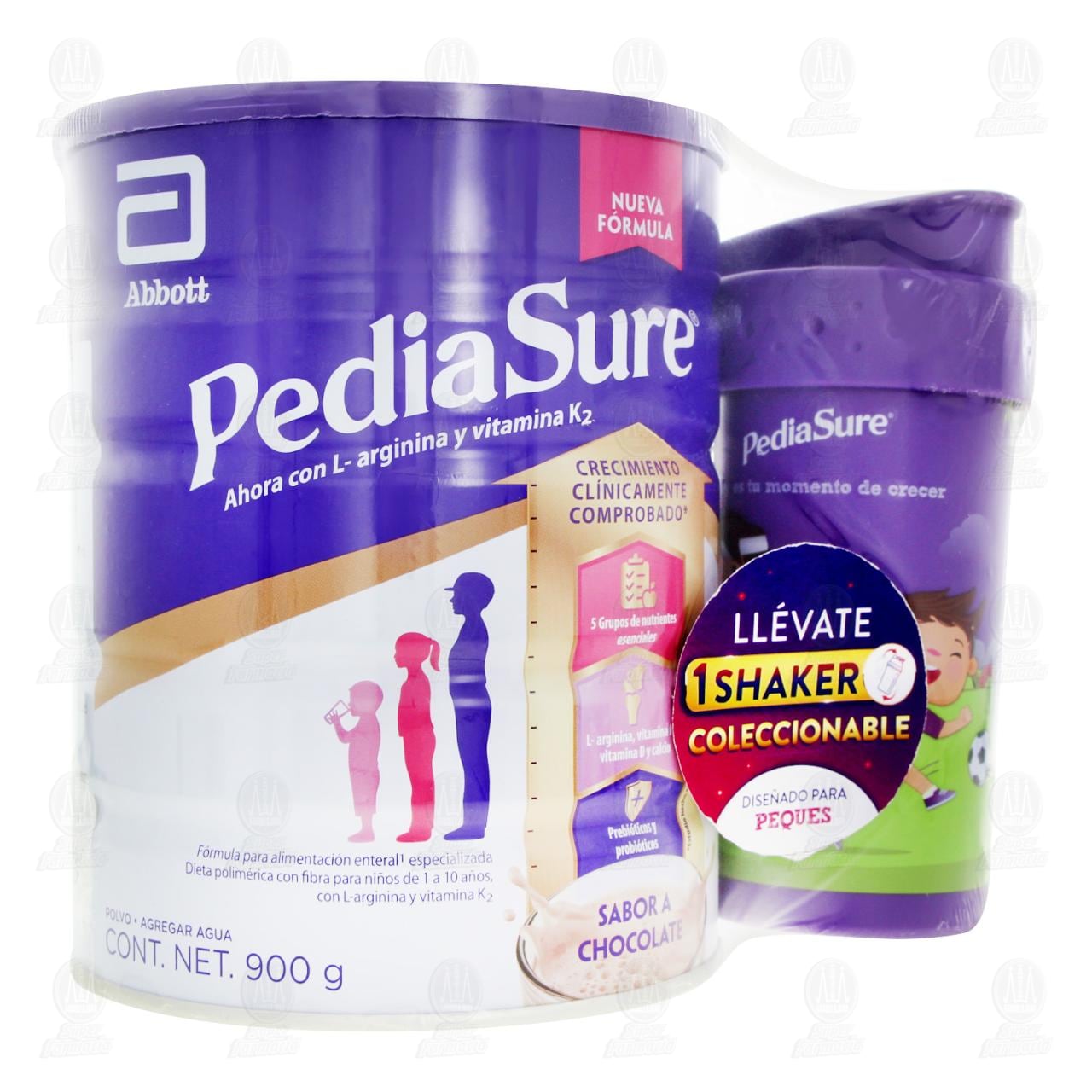 Imagen para Pack Pediasure en Polvo Sabor a Chocolate de 900 gr + 1 Shaker Coleccionable, 2 pzas.