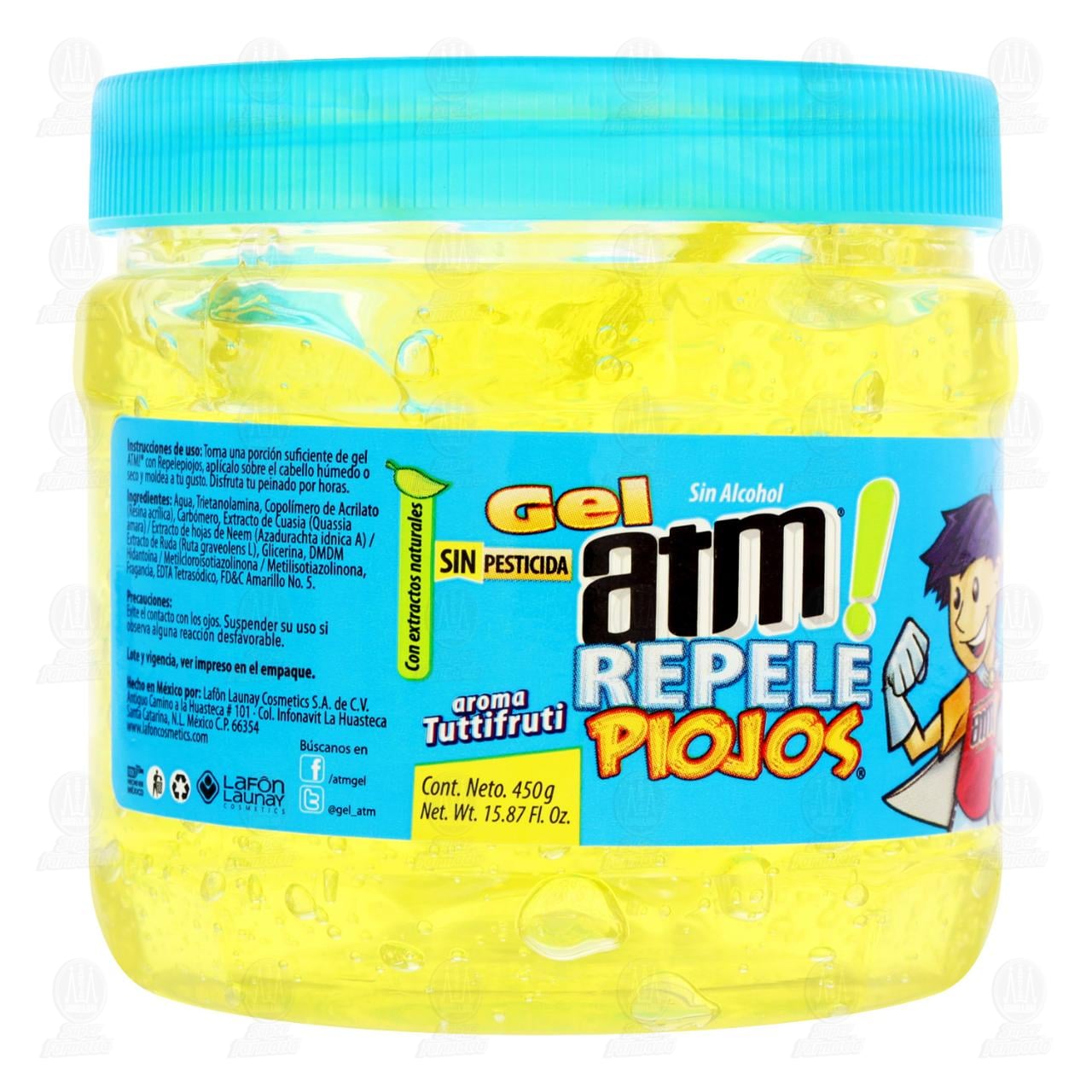 Imagen para Gel Atm Repelepiojos Aroma Tuttifruti, 450 gr.