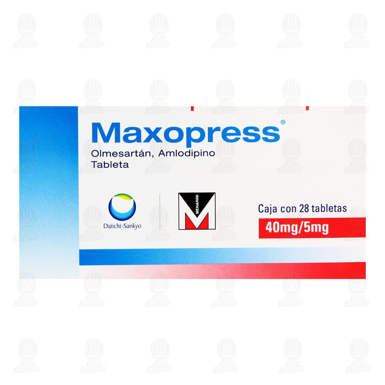 Maxopress 40mg/5mg, 28 Tabletas. image number 1