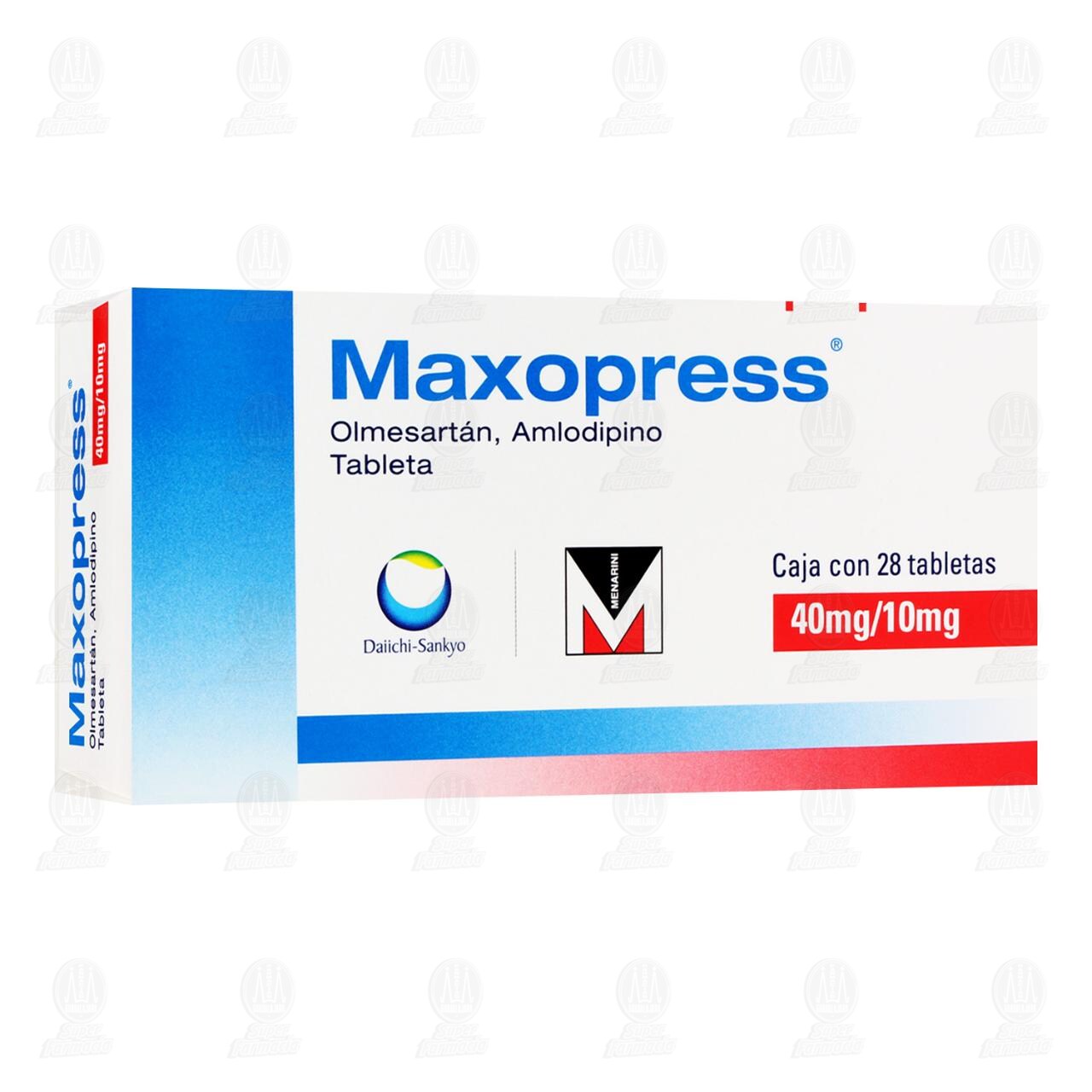Maxopress 40mg/10mg, 28 Tabletas. image number 0