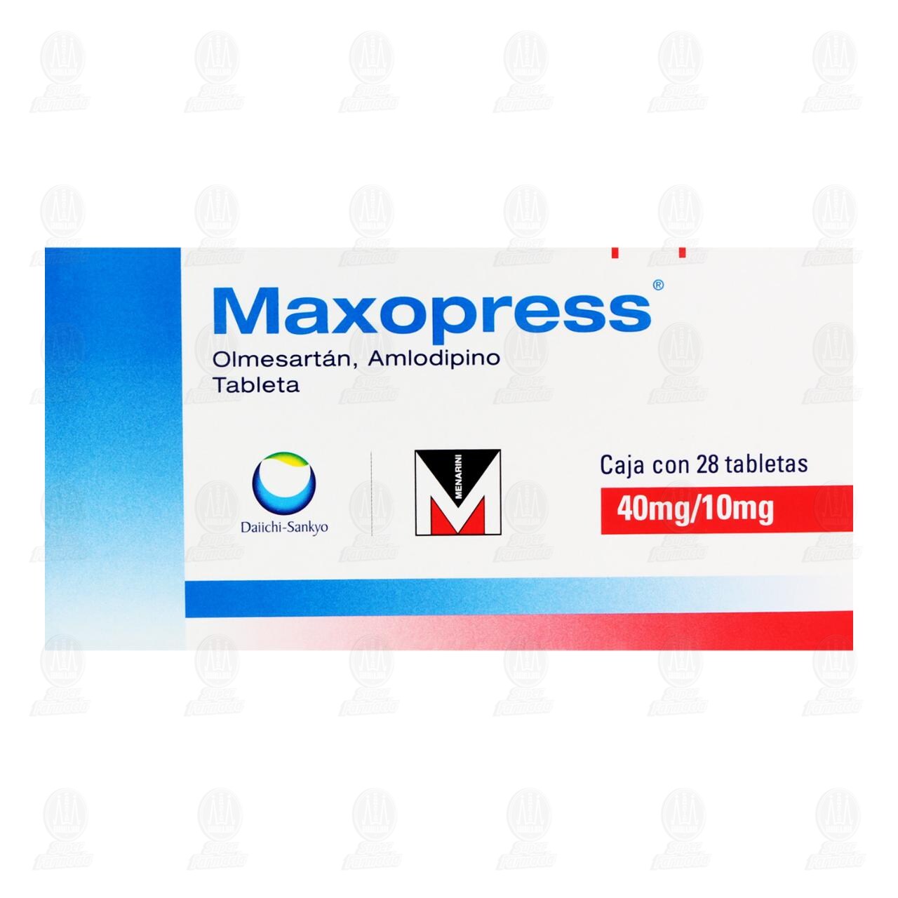 Maxopress 40mg/10mg, 28 Tabletas. image number 1