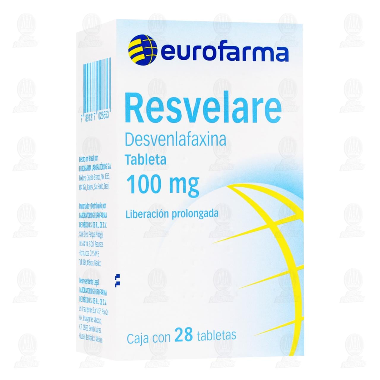 Imagen para Resvelare 100 mg, 28 Tabletas.