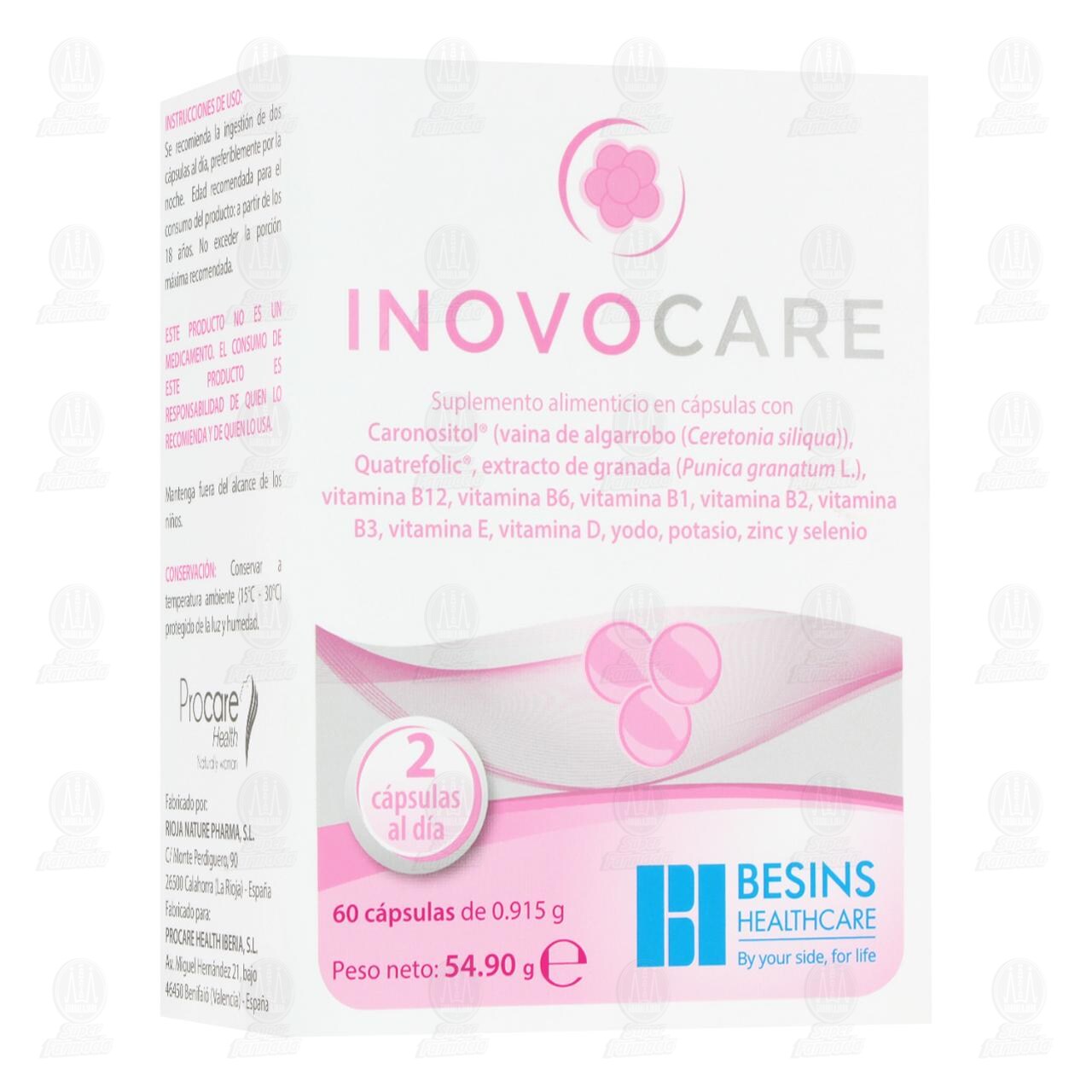 Suplemento Alimenticio Inovocare, 60 C&aacute;psulas de 0.915 gr c/u. image number 0