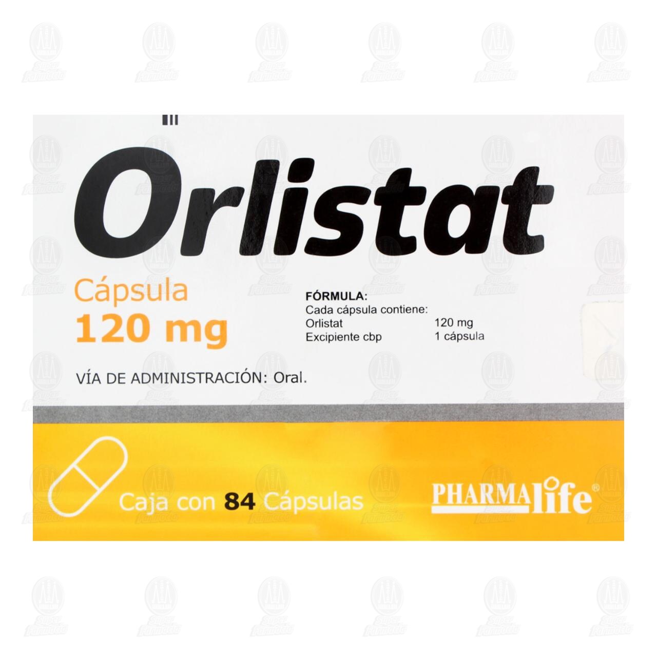 Orlistat 120 mg, 84 C&aacute;psulas Pharmalife. image number 2