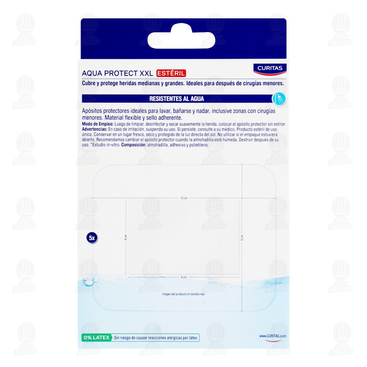 Apósitos Curitas Aqua Protect XXL, 5 unidades. image number 1