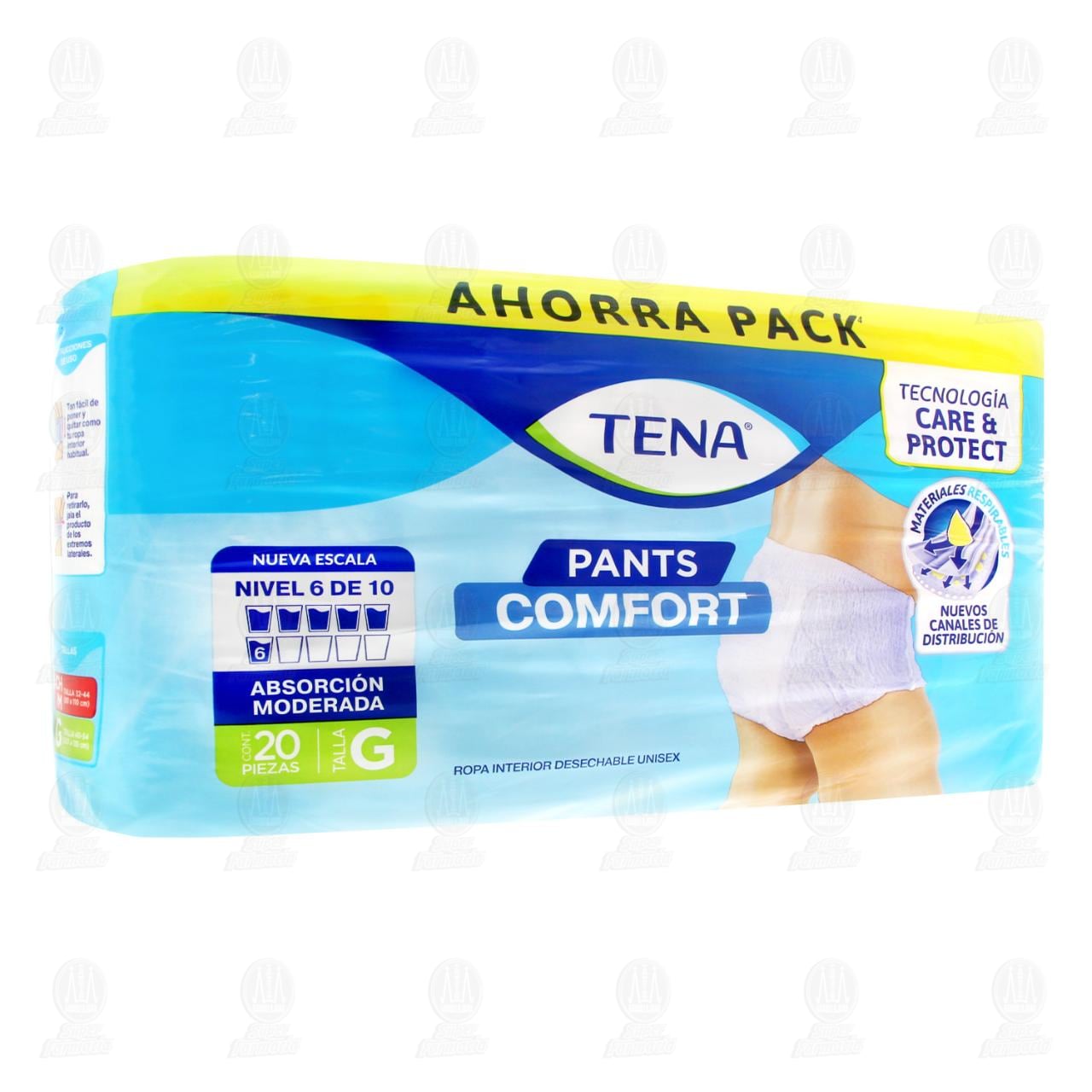 Imagen para Ropa Interior Desechable Tena Pants Comfort Talla Grande Ahorra Pack, 20 pzas.