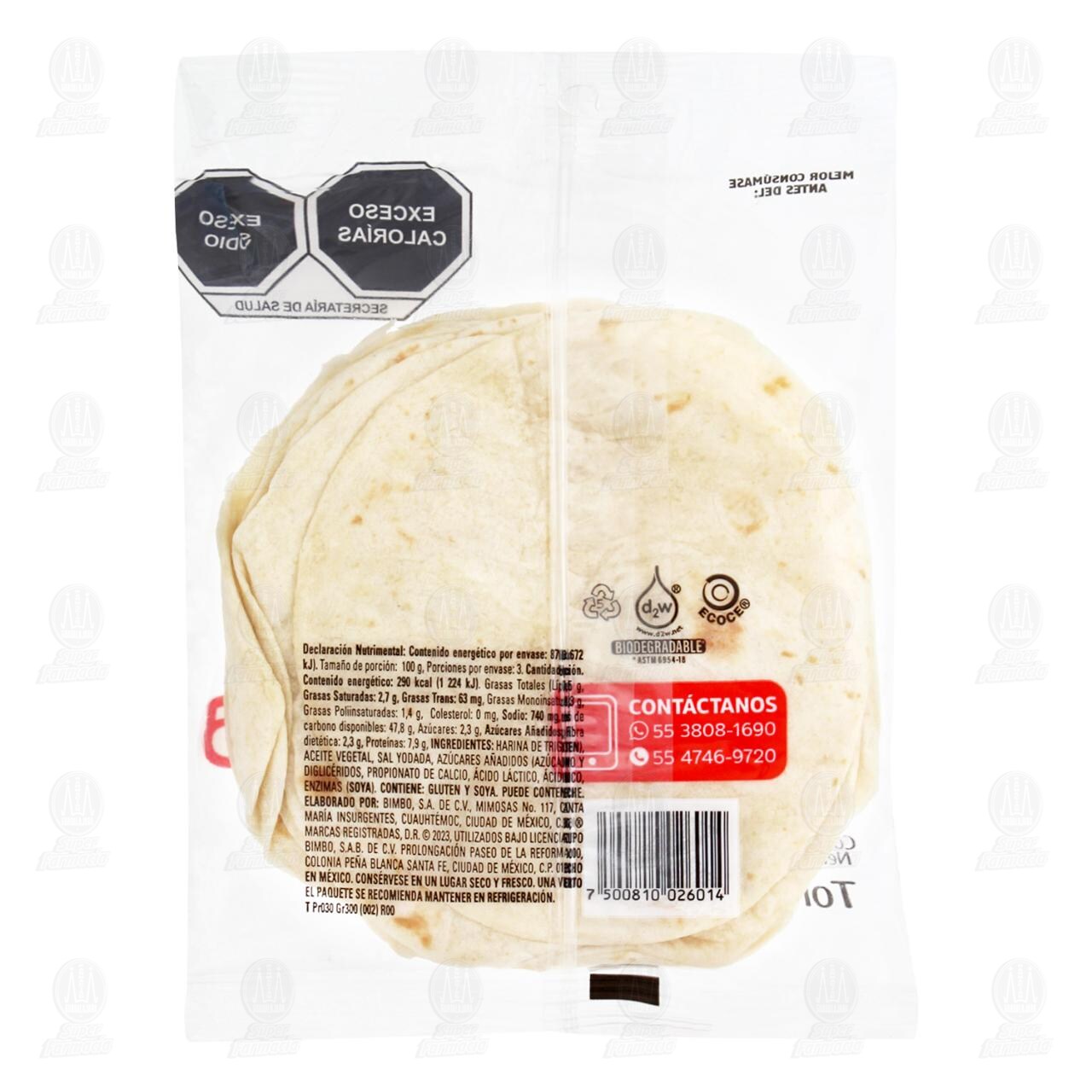 Tortillas de Harina Del Hogar, 300 gr. image number 1