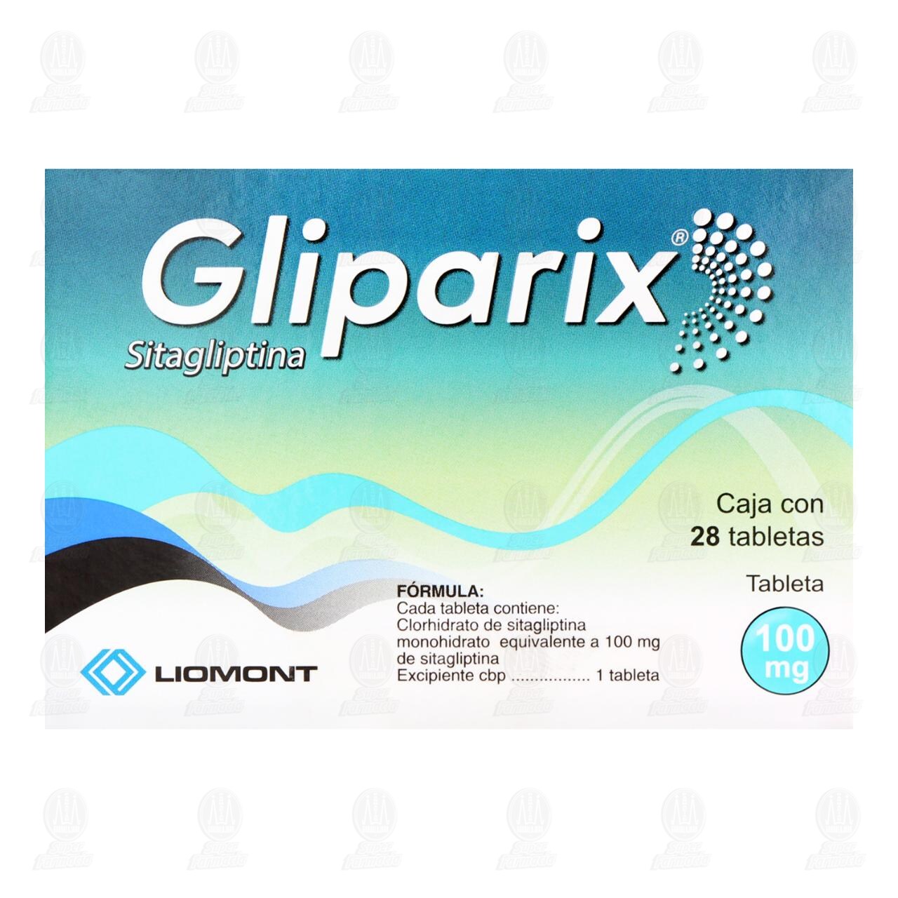 Gliparix 100 mg, 28 Tabletas. image number 2