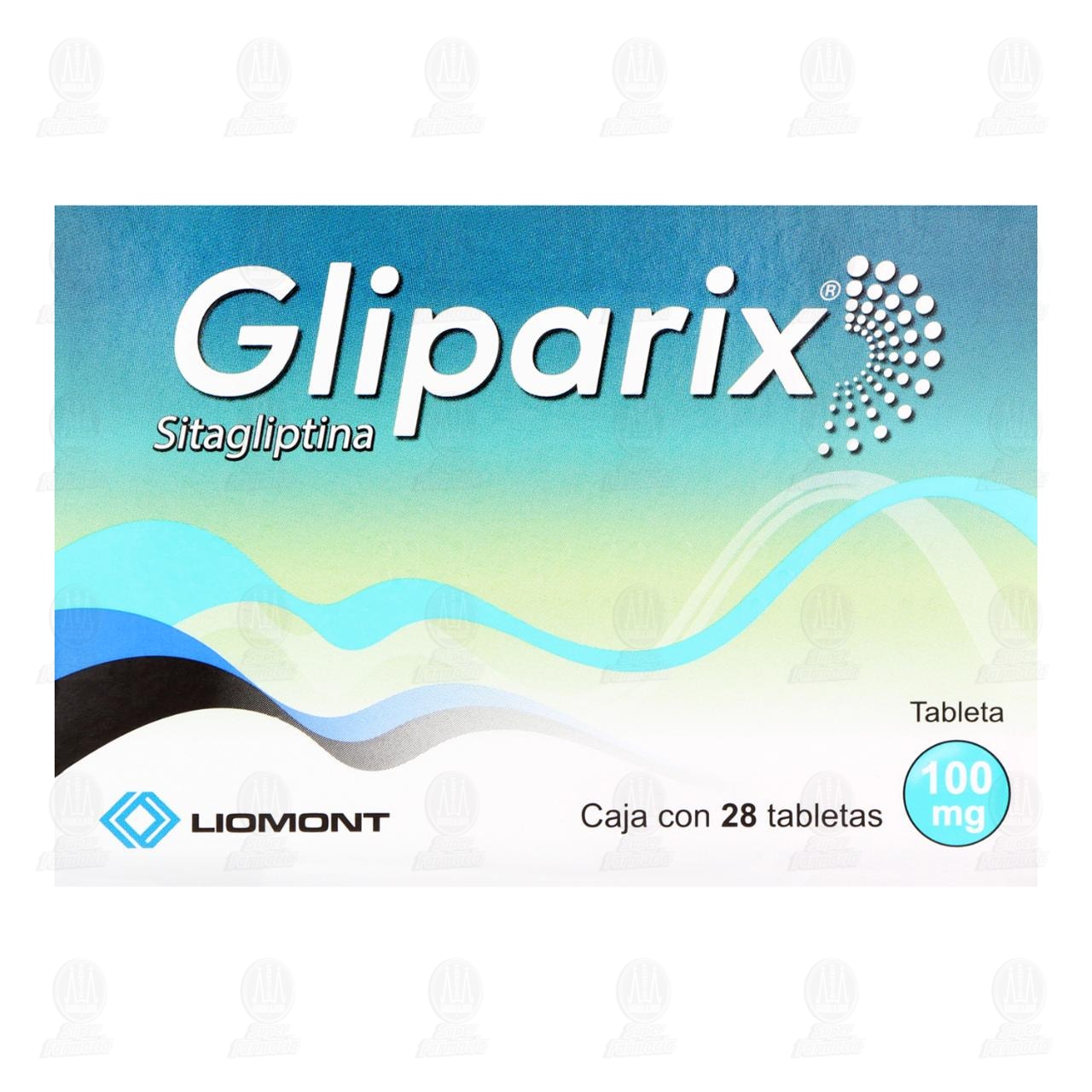 Gliparix 100 mg, 28 Tabletas. image number 1