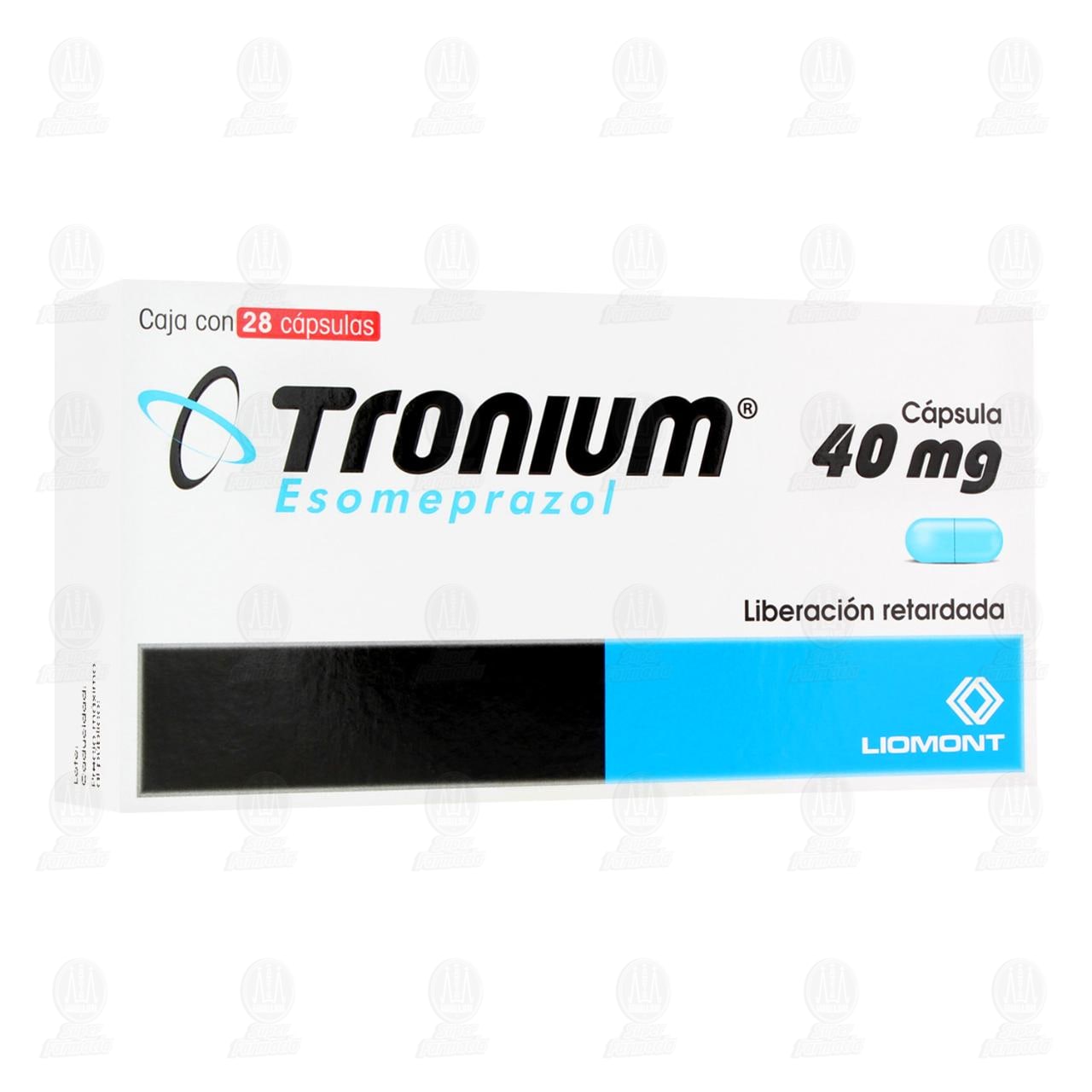 Imagen para Tronium 40 mg, 28 Cápsulas Liberación Retardada.