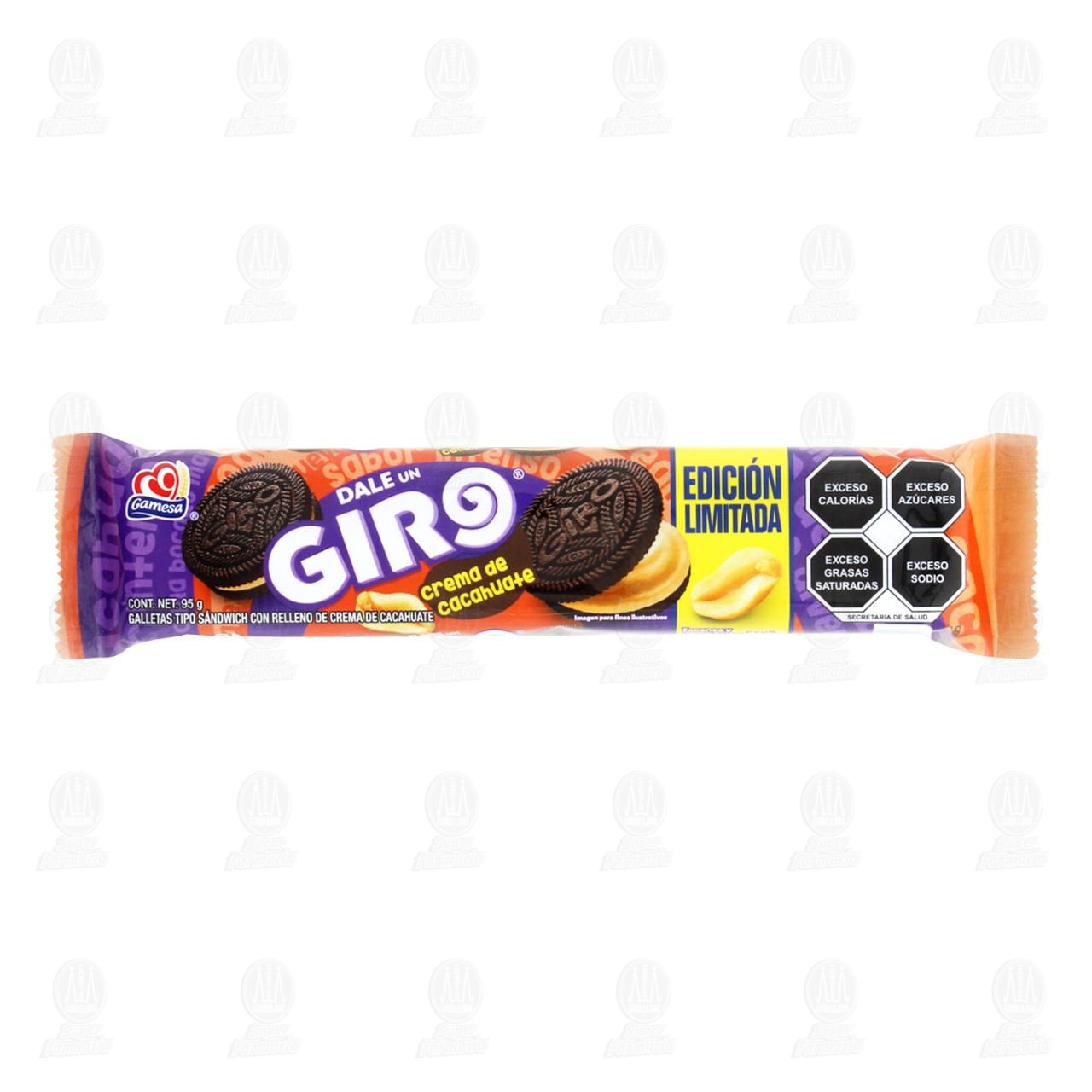Imagen para Galletas Giro Sabor a Crema de Cacahuate, 95 gr.