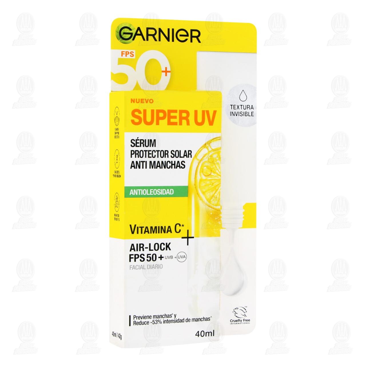 S&eacute;rum Garnier Protector Solar FPS 50+ Anti Manchas Air-Lock, 40 ml.