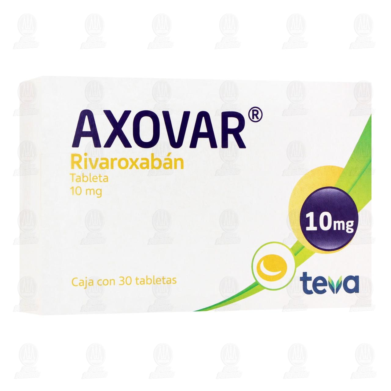 Imagen para Axovar 10 mg, 30 Tabletas.