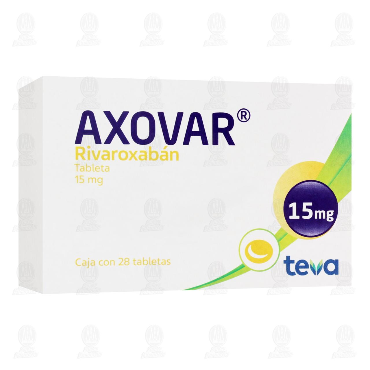 Axovar 15 mg, 28 Tabletas.