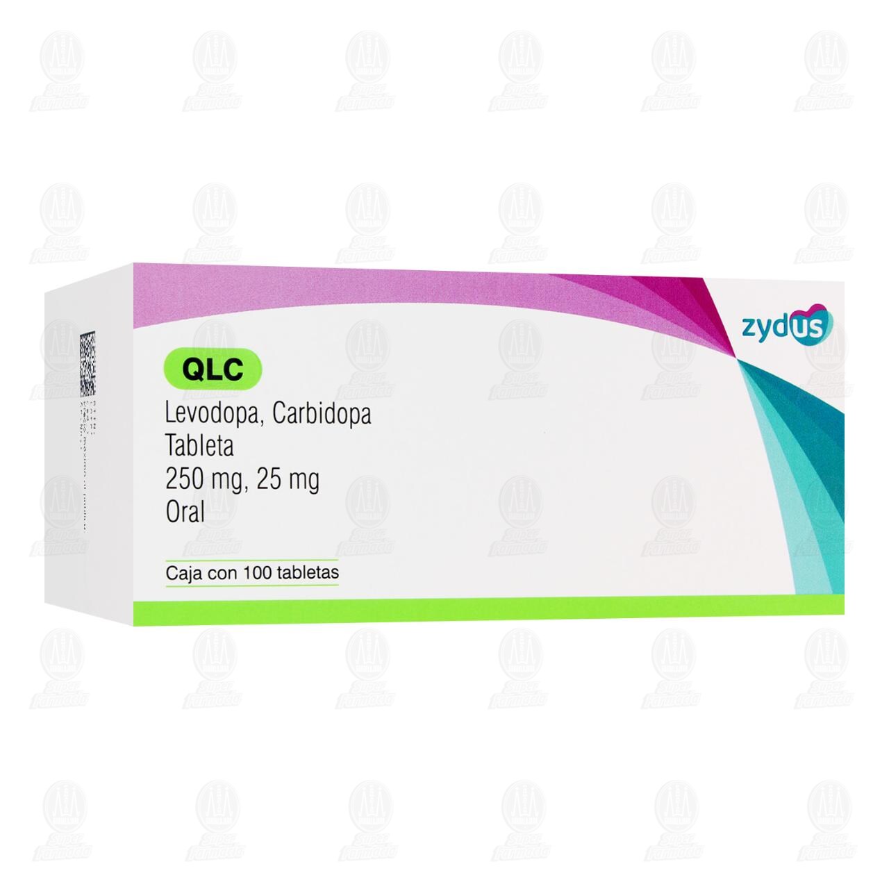 Qlc 250mg/25mg, 100 Tabletas. image number 0
