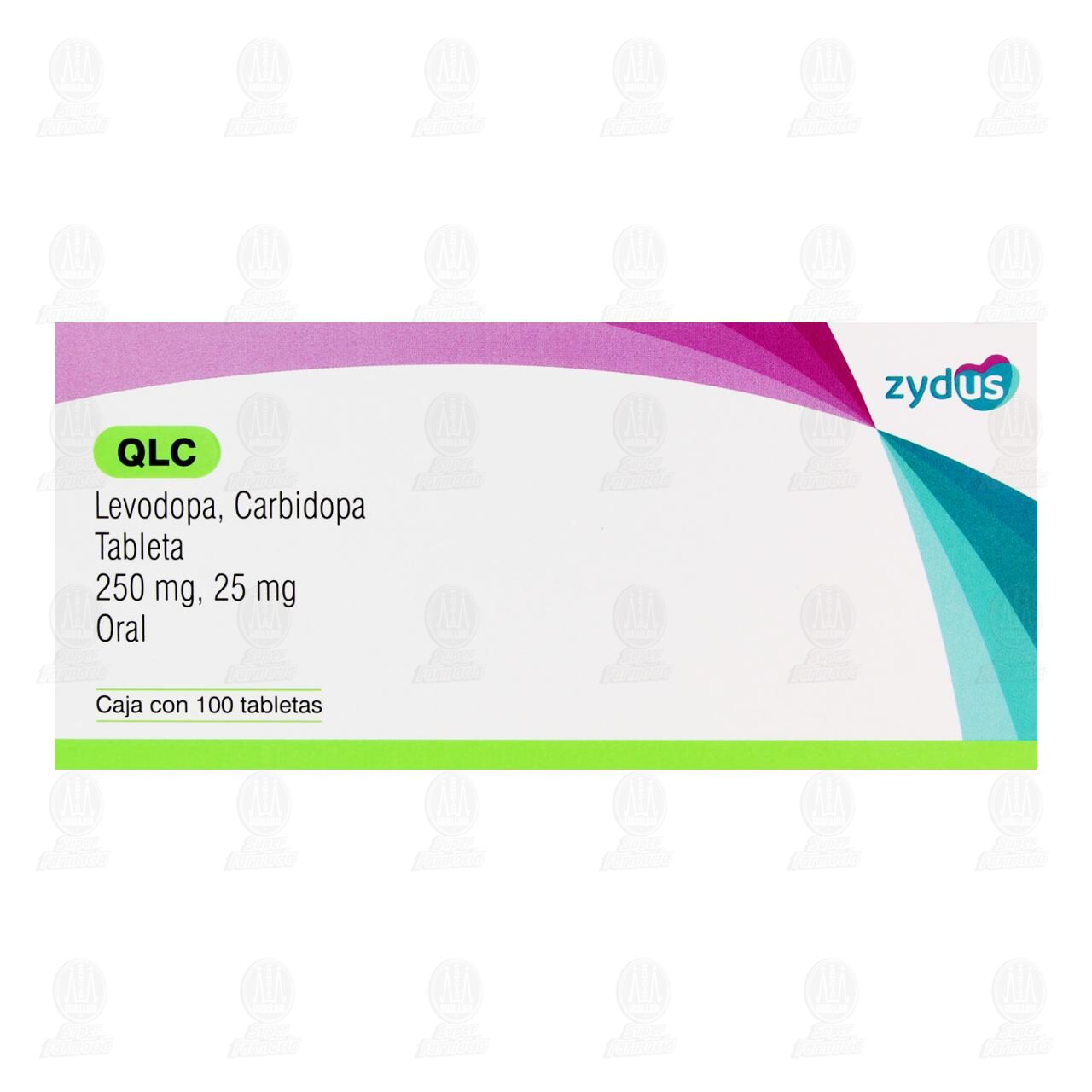 Qlc 250mg/25mg, 100 Tabletas. image number 1