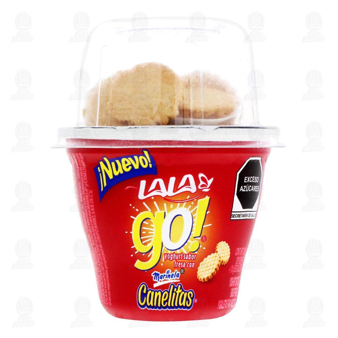 Yoghurt Lala Go Fresa con Canelitas, 130 gr. image number 1
