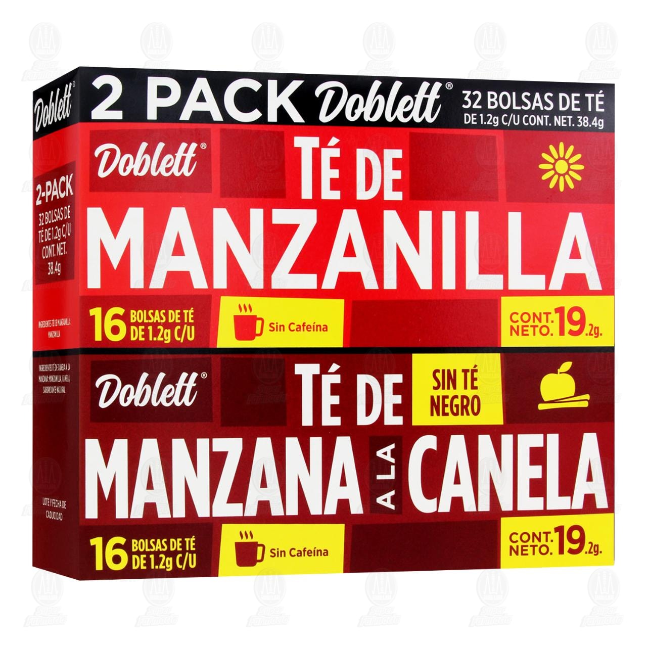 Imagen para Pack Té Doblett de Manzanilla + Té de Manzana Canela, 2 pzas.