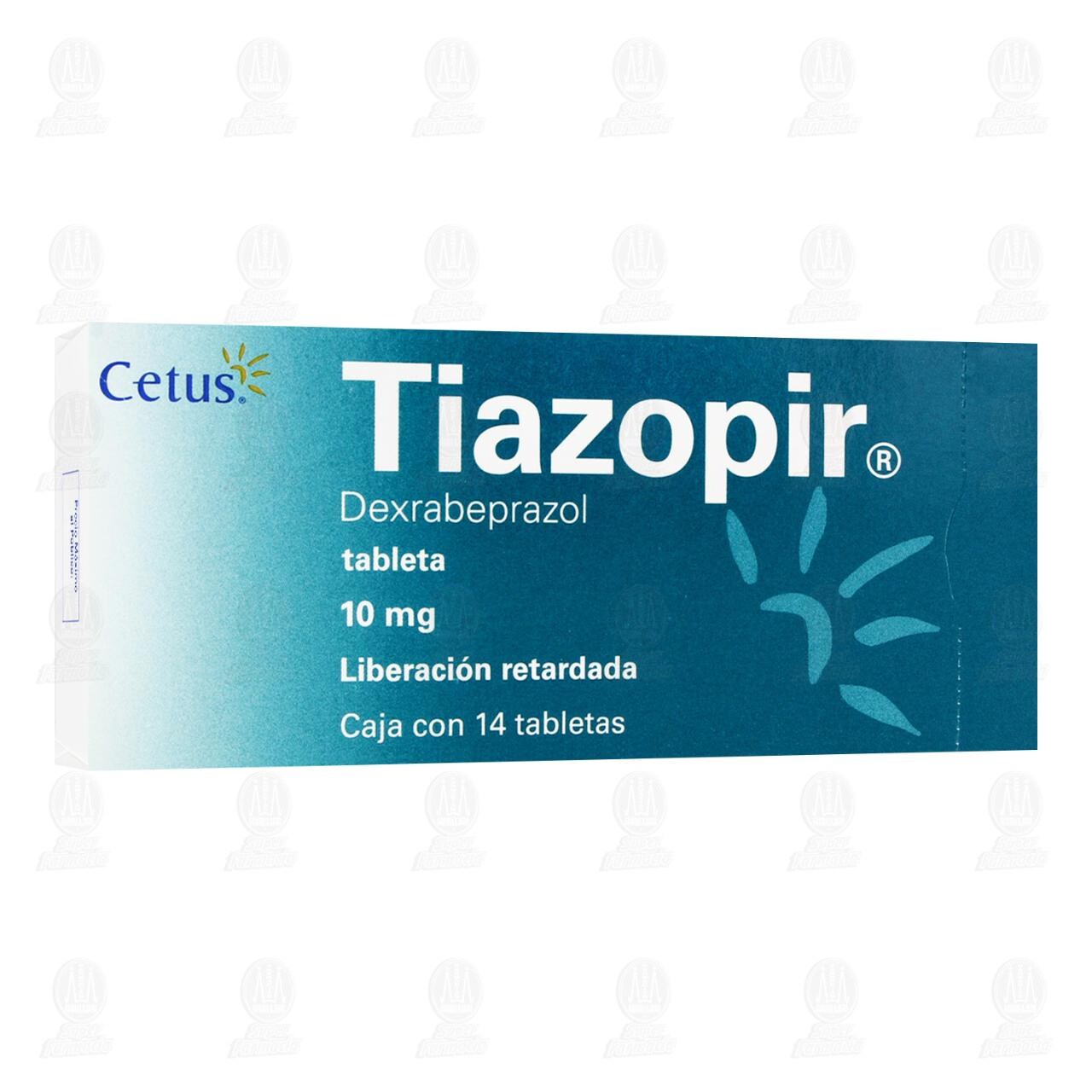 Tiazopir 10 mg, 14 Tabletas. image number 0