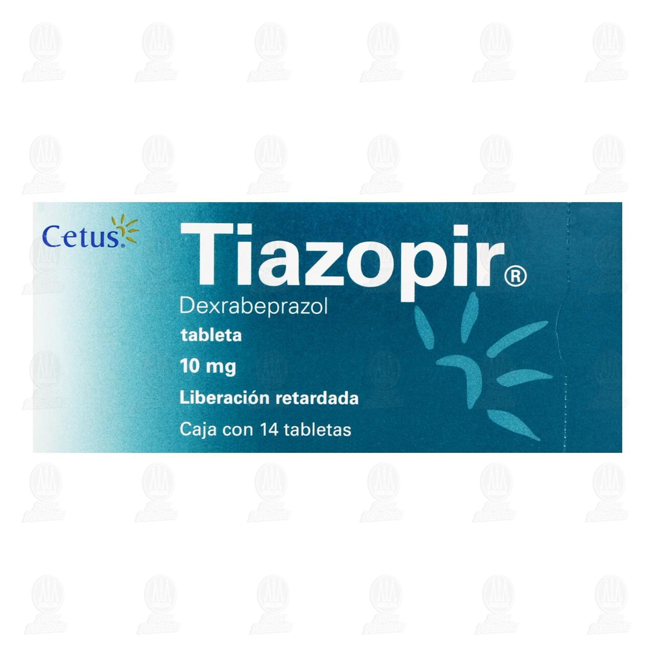Tiazopir 10 mg, 14 Tabletas. image number 1