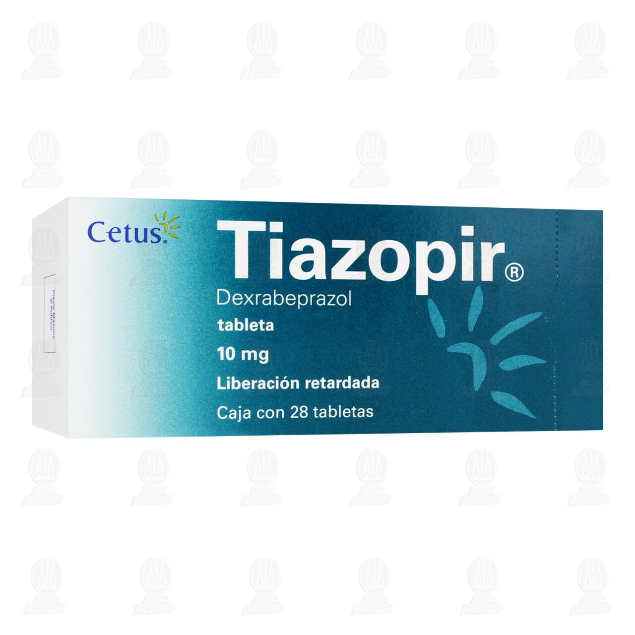 Tiazopir 10 mg, 28 Tabletas. image number 0