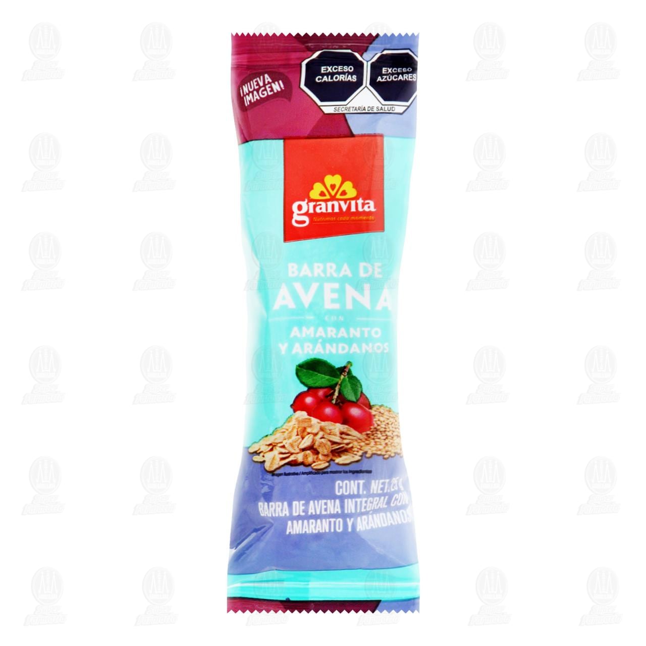 Imagen para Barra de Avena Granvita con Amaranto y Arándanos, 25 gr.