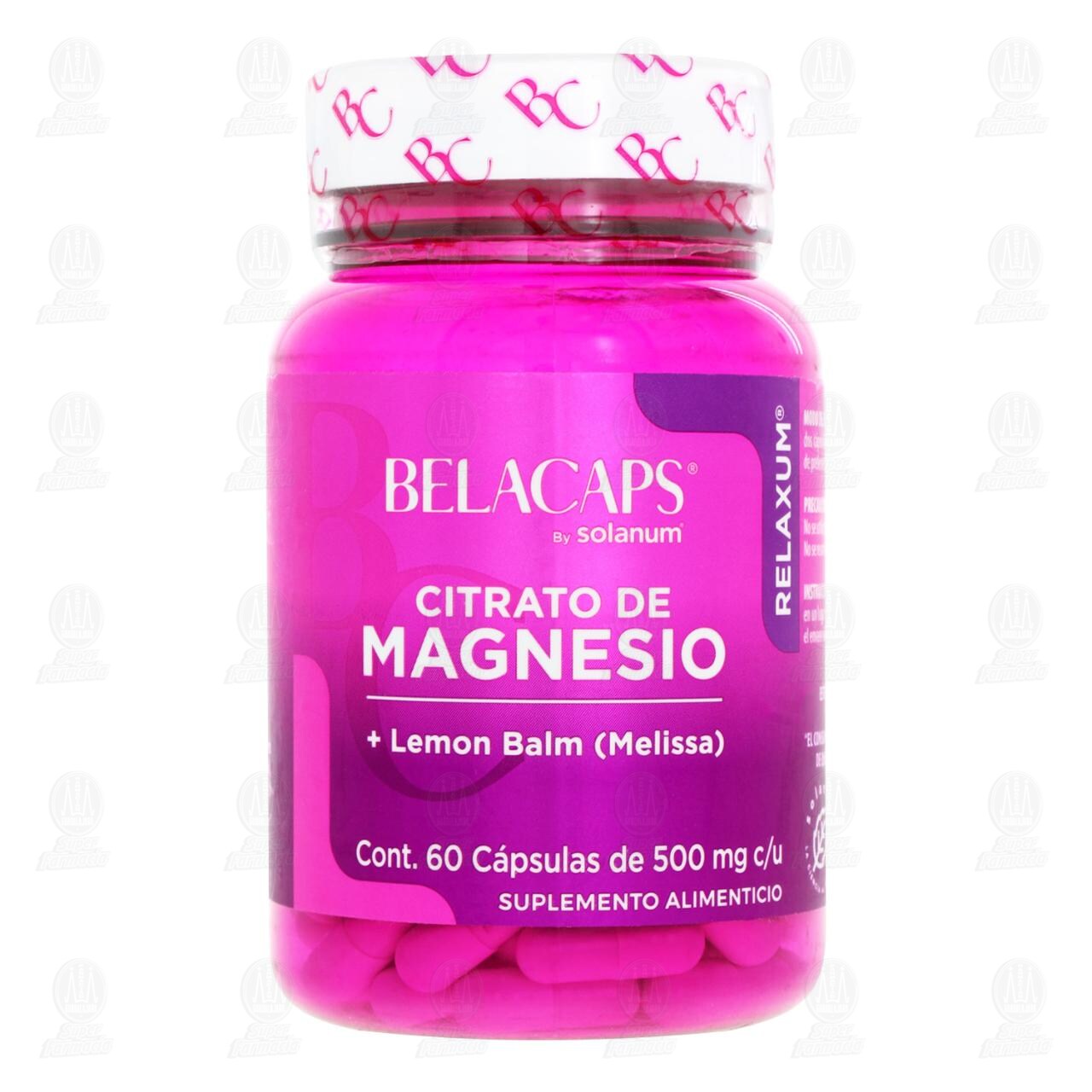 Citrato de Magnesio Belacaps Suplemento Alimenticio, 60 C&aacute;psulas. image number 1