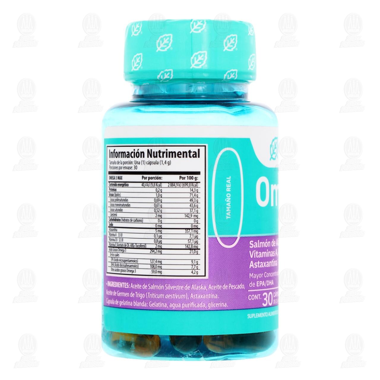 Max Solanum Omega 3 Suplemento Alimenticio, 30 Cápsulas. image number 2