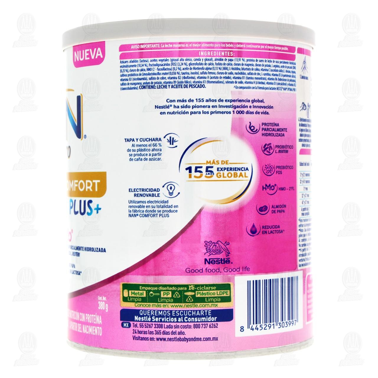 F&oacute;rmula Infantil Nan Expert Pro Comfort Plus+, 380 gr. image number 2