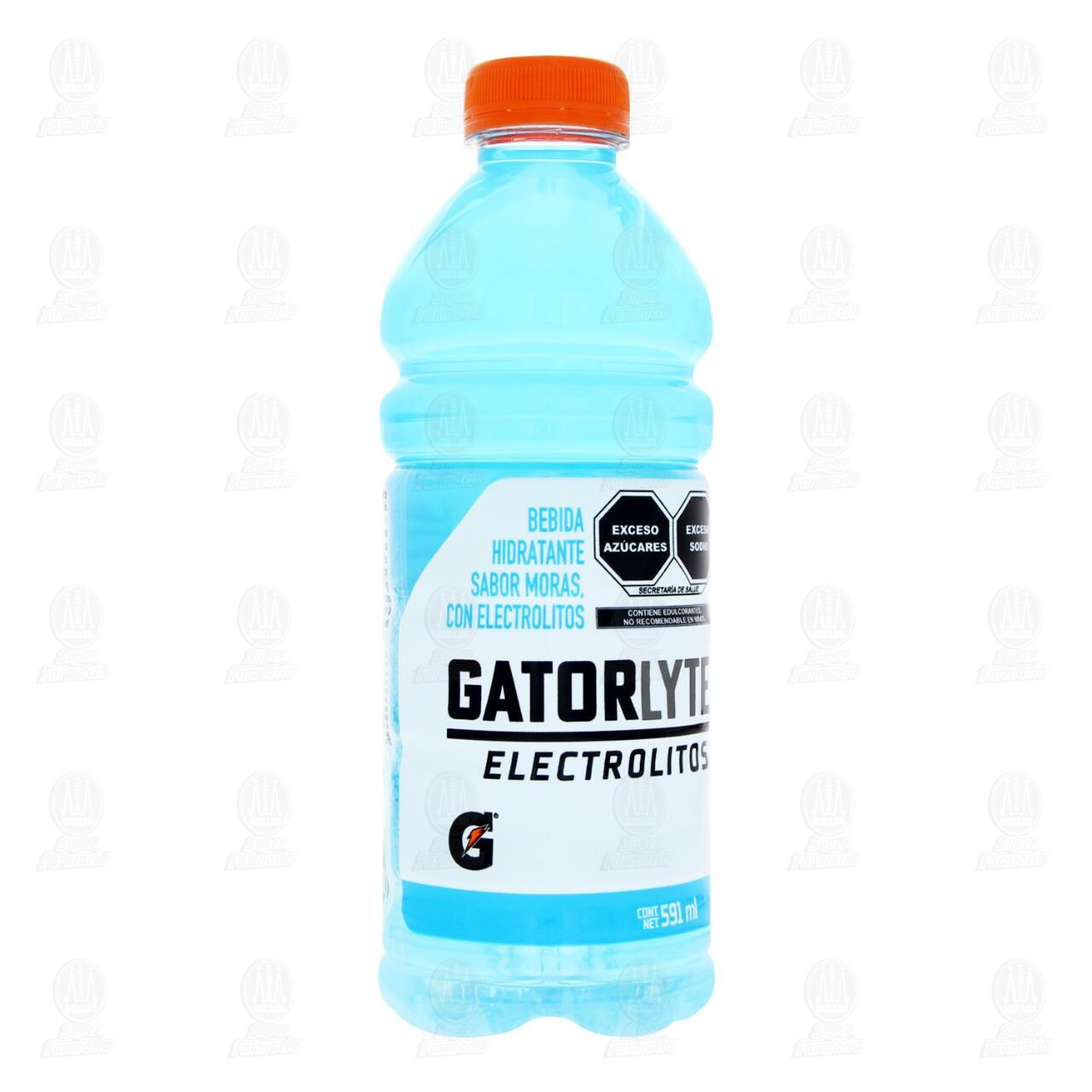 Bebida Gatorlyte con Electrolitos Sabor Moras, 591 ml.