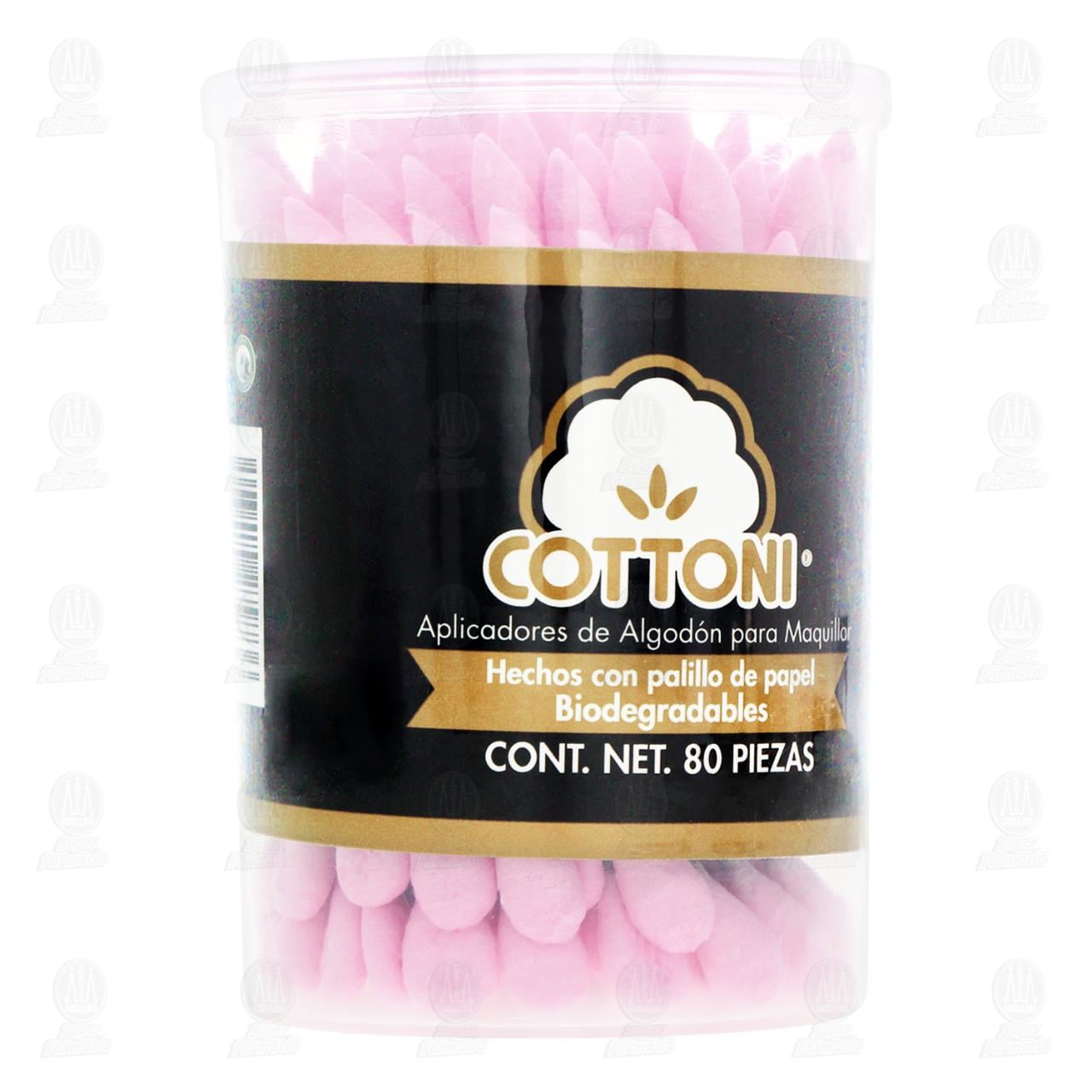 Aplicadores Cottoni de Algodón, 80 pzas.