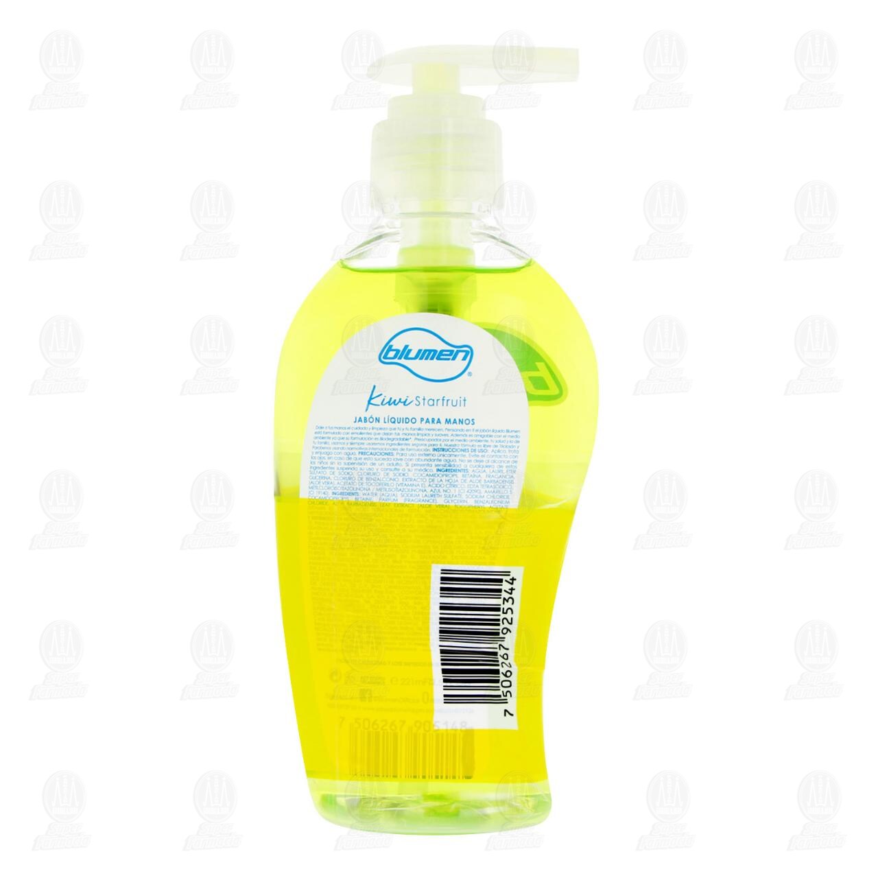 Pack Jab&oacute;n L&iacute;quido Blumen Kiwi Starfruit para Manos 221 ml + Gratis Shampoo Antipiojos Blumen Kids 45 ml, 2 pzas. image number 2