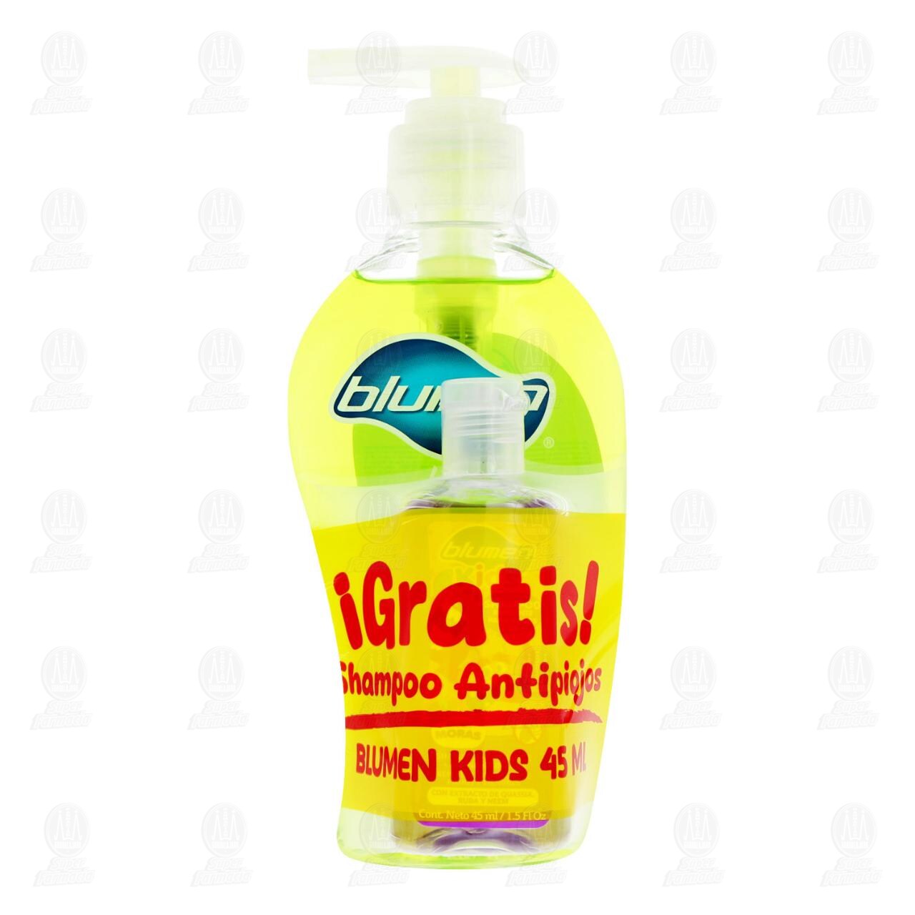 Pack Jab&oacute;n L&iacute;quido Blumen Kiwi Starfruit para Manos 221 ml + Gratis Shampoo Antipiojos Blumen Kids 45 ml, 2 pzas. image number 1