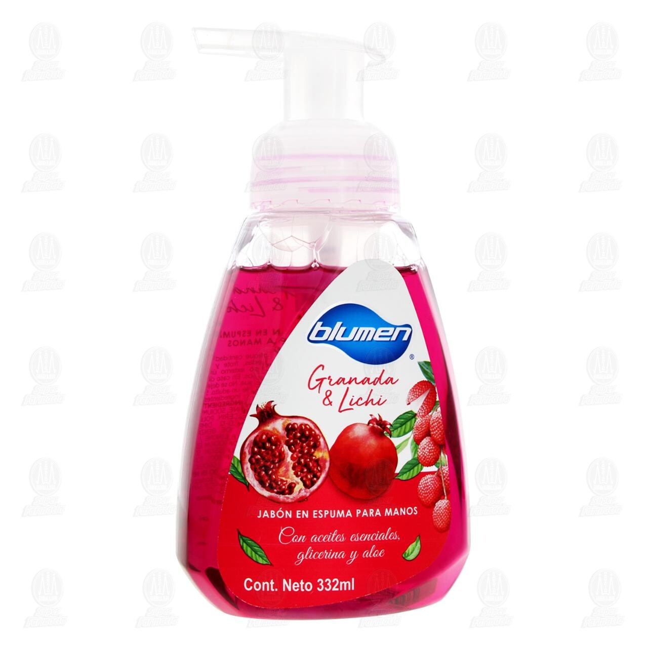 Jab&oacute;n en Espuma Blumen Granada & Lichi para Manos, 332 ml. image number 0