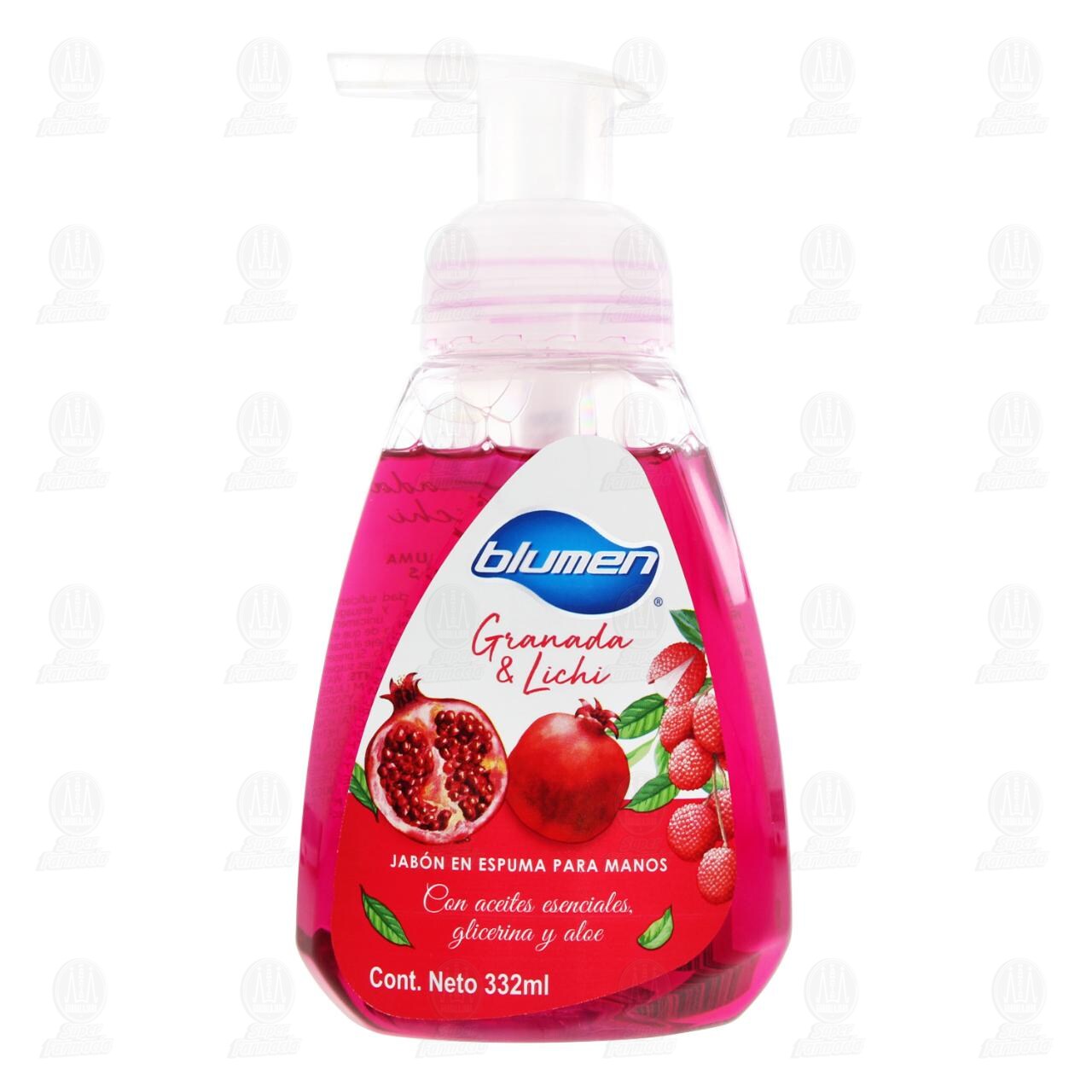 Jab&oacute;n en Espuma Blumen Granada & Lichi para Manos, 332 ml. image number 1