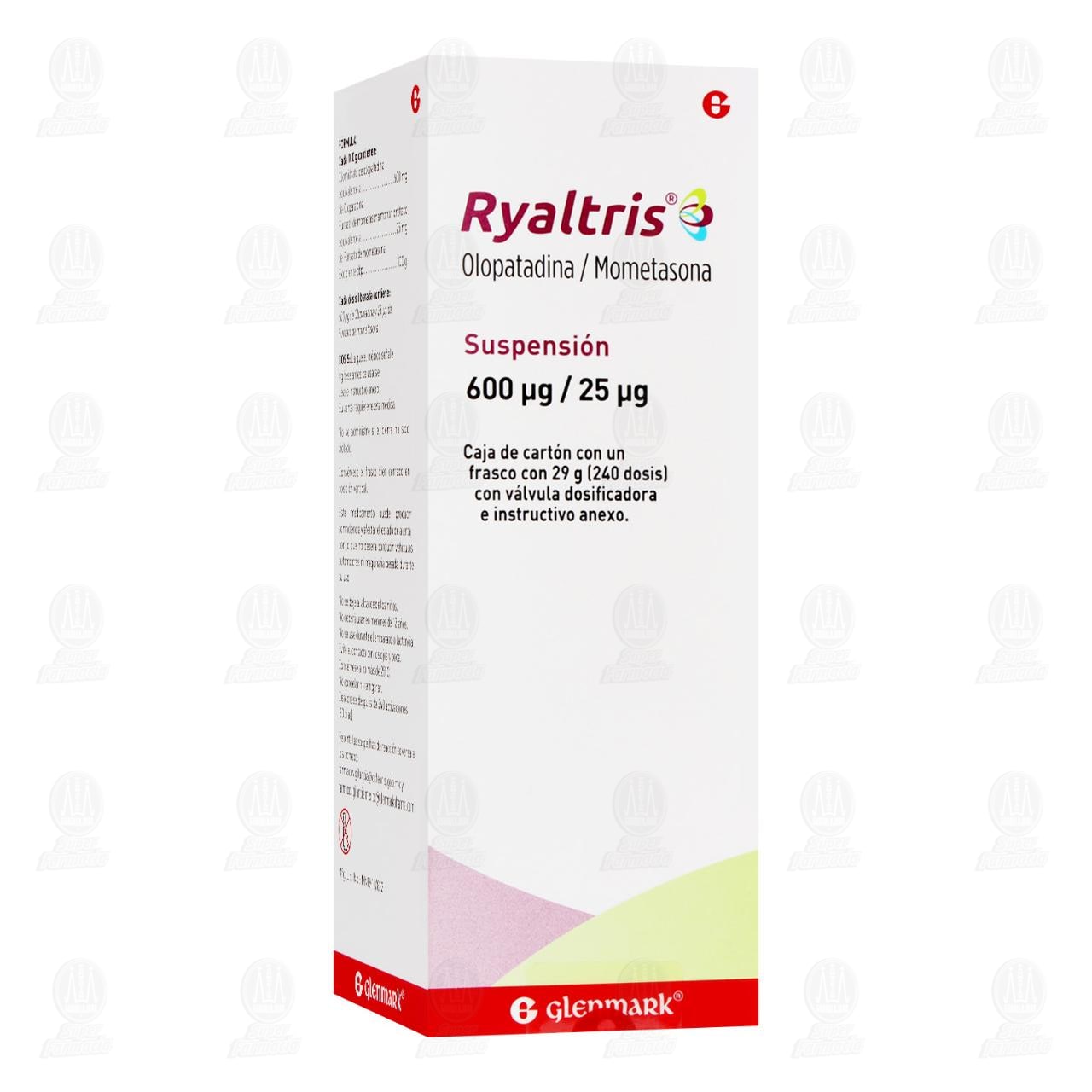 Ryaltris Suspensi&oacute;n 600mcg/25mcg, 29 gr (240 Dosis).