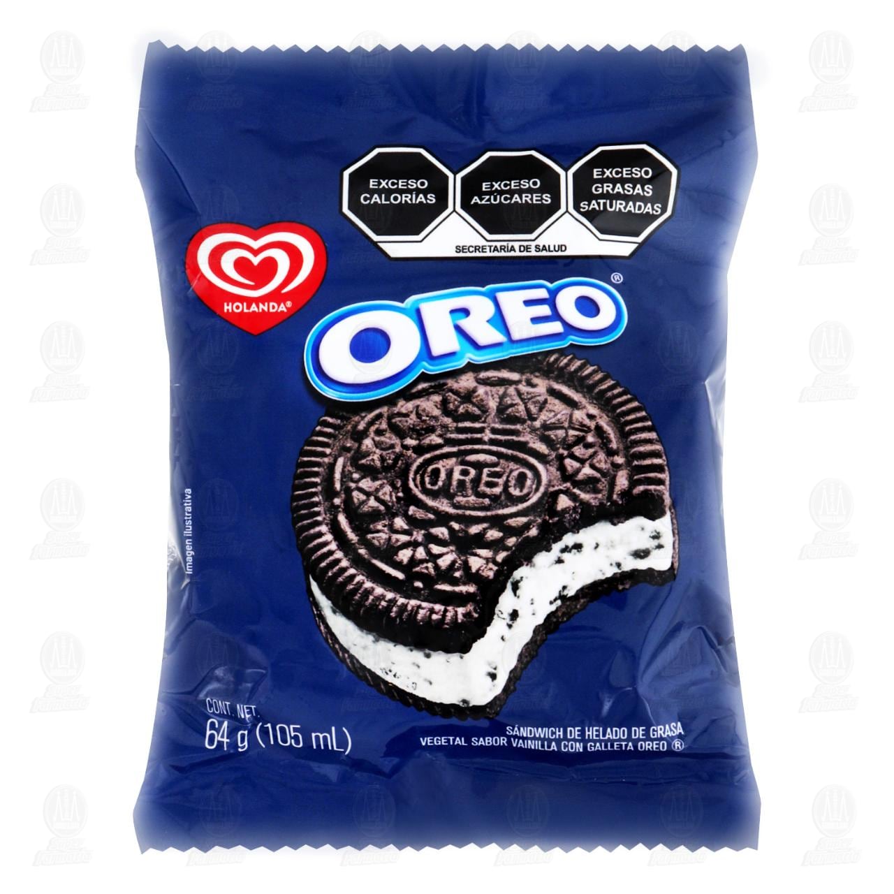 Sándwich Helado Oreo Sabor Vainilla, 105 ml.