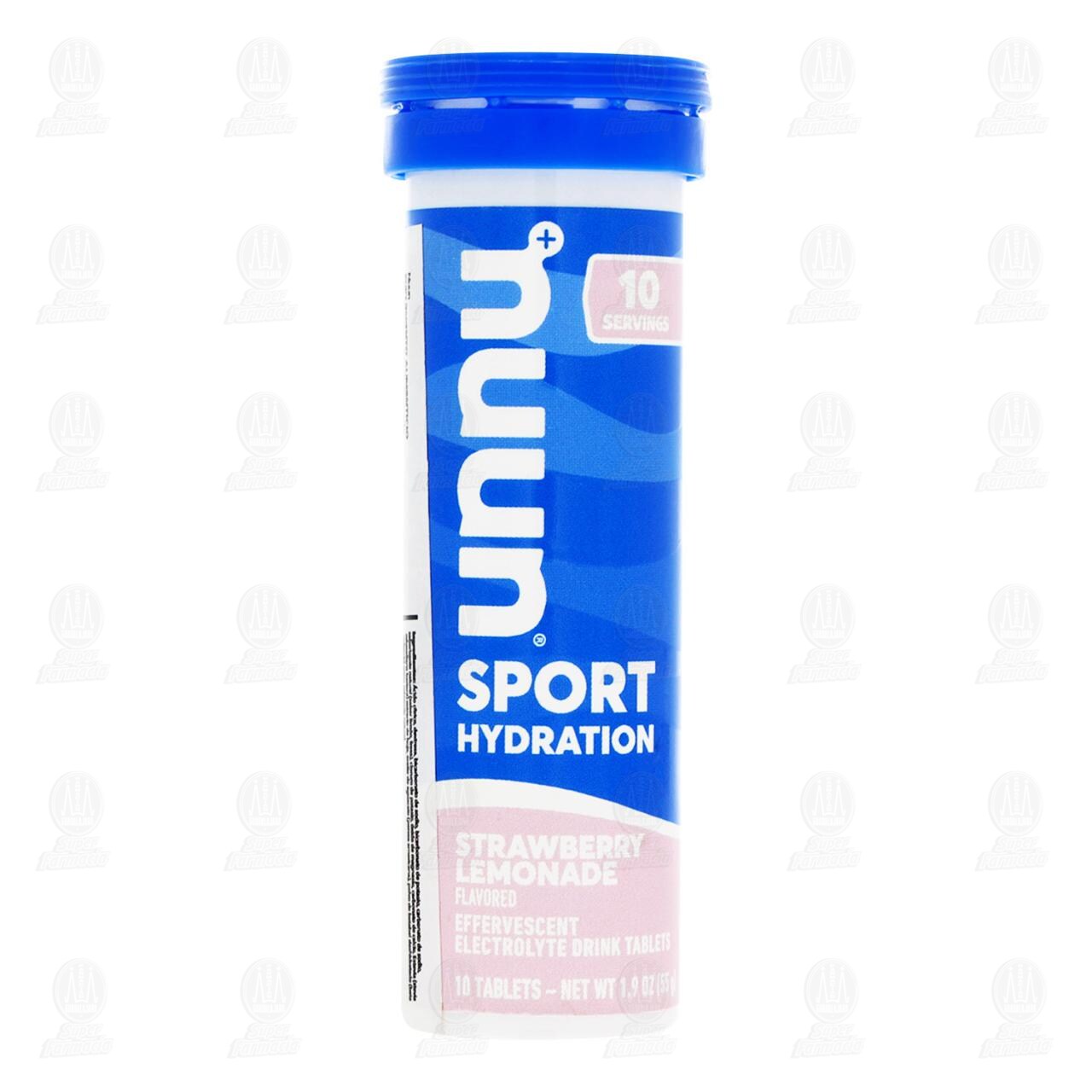Nuun Suplemento Alimenticio Efervescente Sabor Limonada de Fresa, 10 Tabletas. image number 0