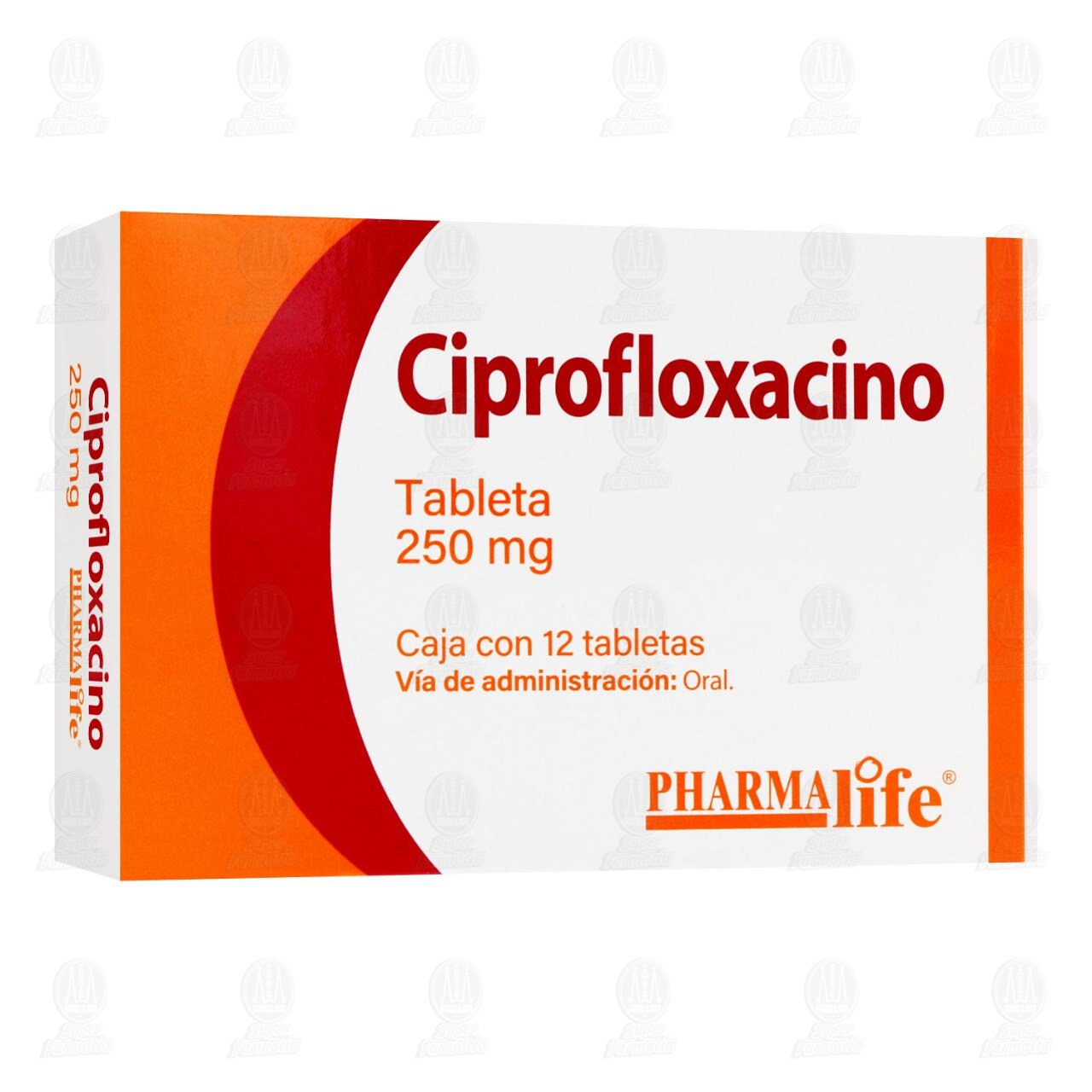Ciprofloxacino 250 mg, 12 Tabletas Pharmalife. image number 0