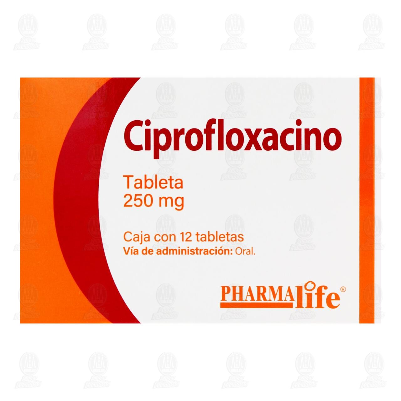 Ciprofloxacino 250 mg, 12 Tabletas Pharmalife. image number 1