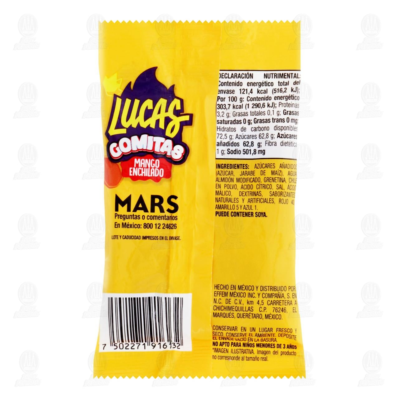 Gomitas Lucas Mango Enchilado, 40 gr. image number 1