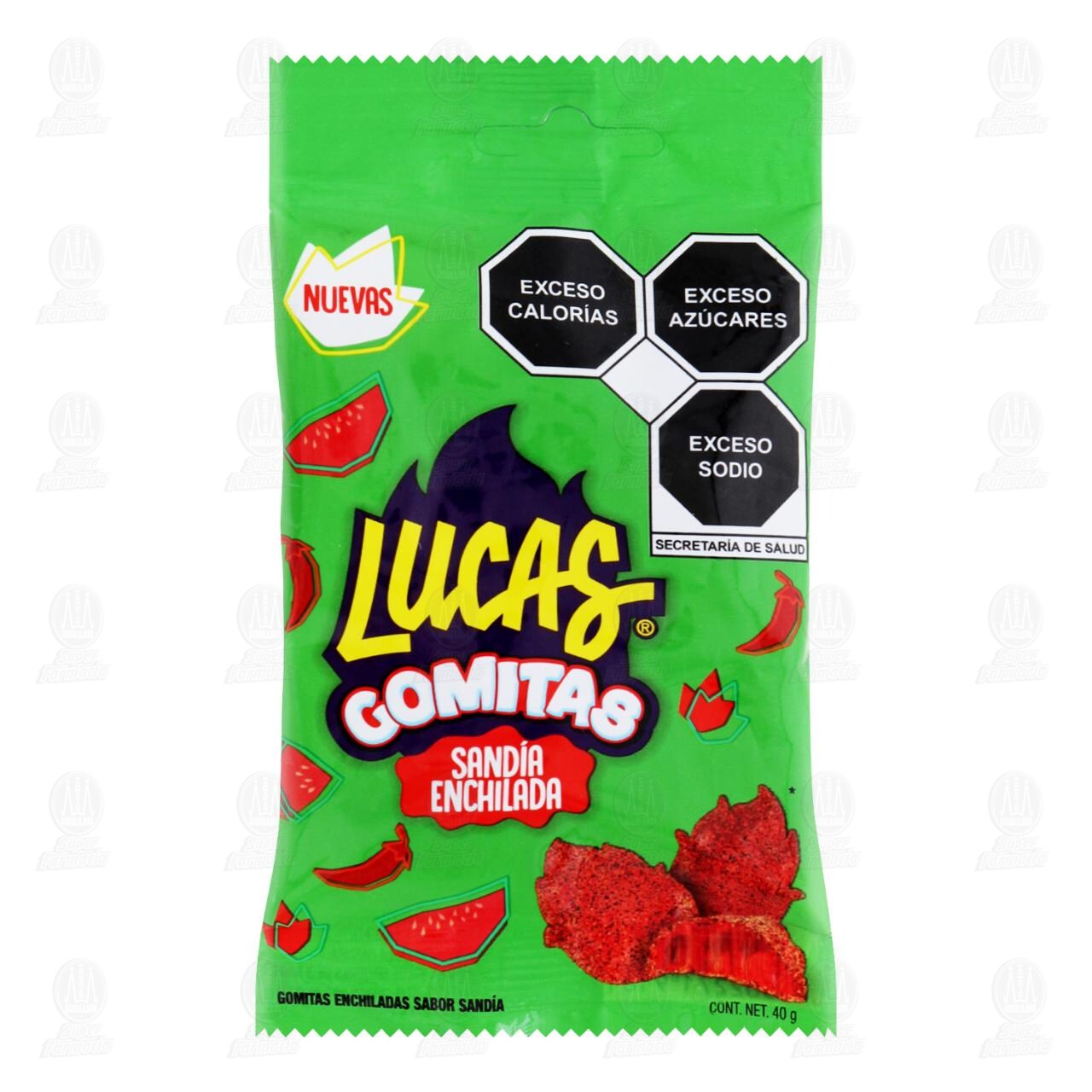 Gomitas Lucas Sand&iacute;a Enchilada, 40 gr.