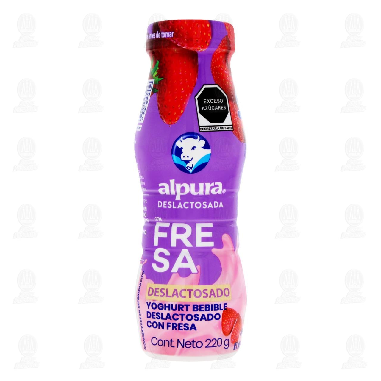 Yoghurt Bebible Alpura Deslactosado con Fresa, 220 gr. image number 1