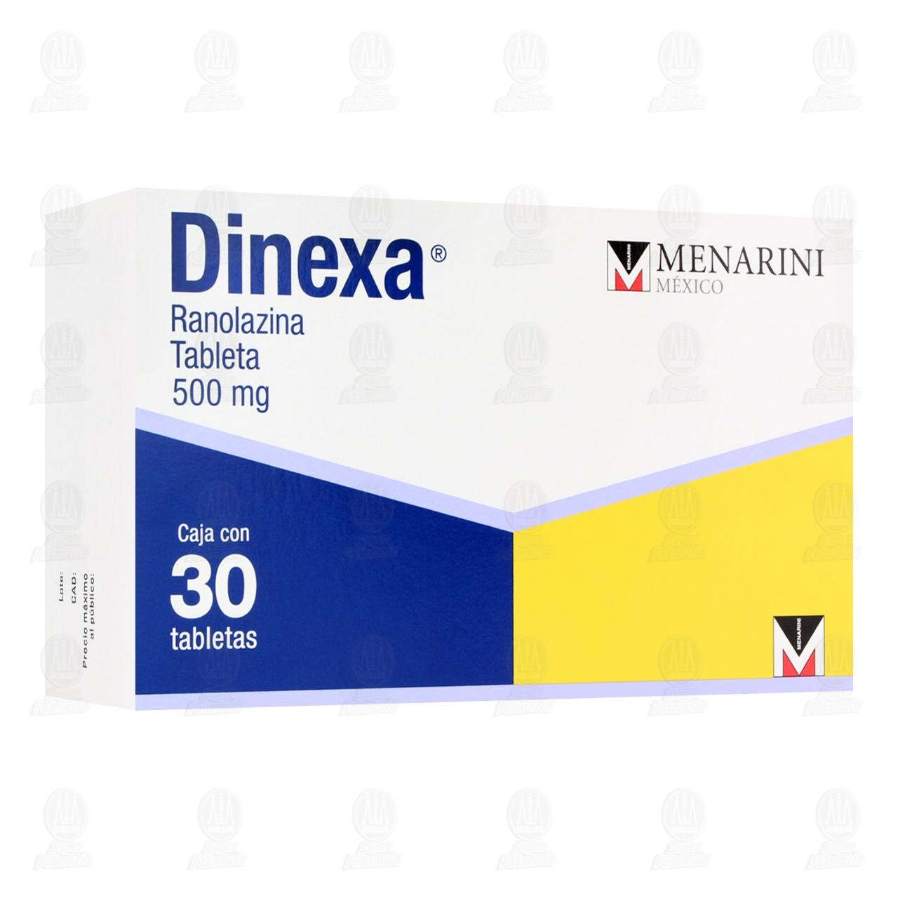 Dinexa 500 mg, 30 Tabletas. image number 0