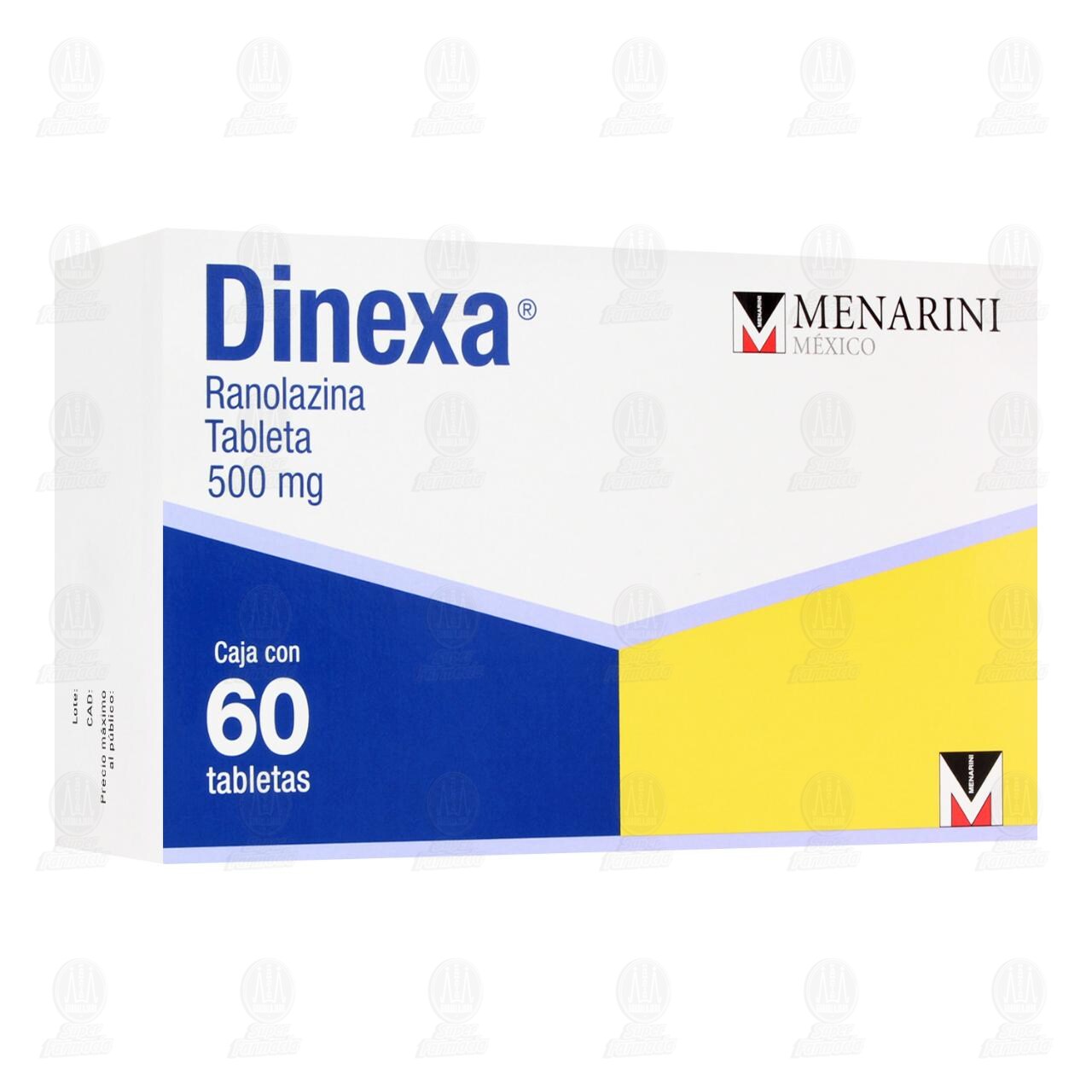 Dinexa 500 mg, 60 Tabletas. image number 0