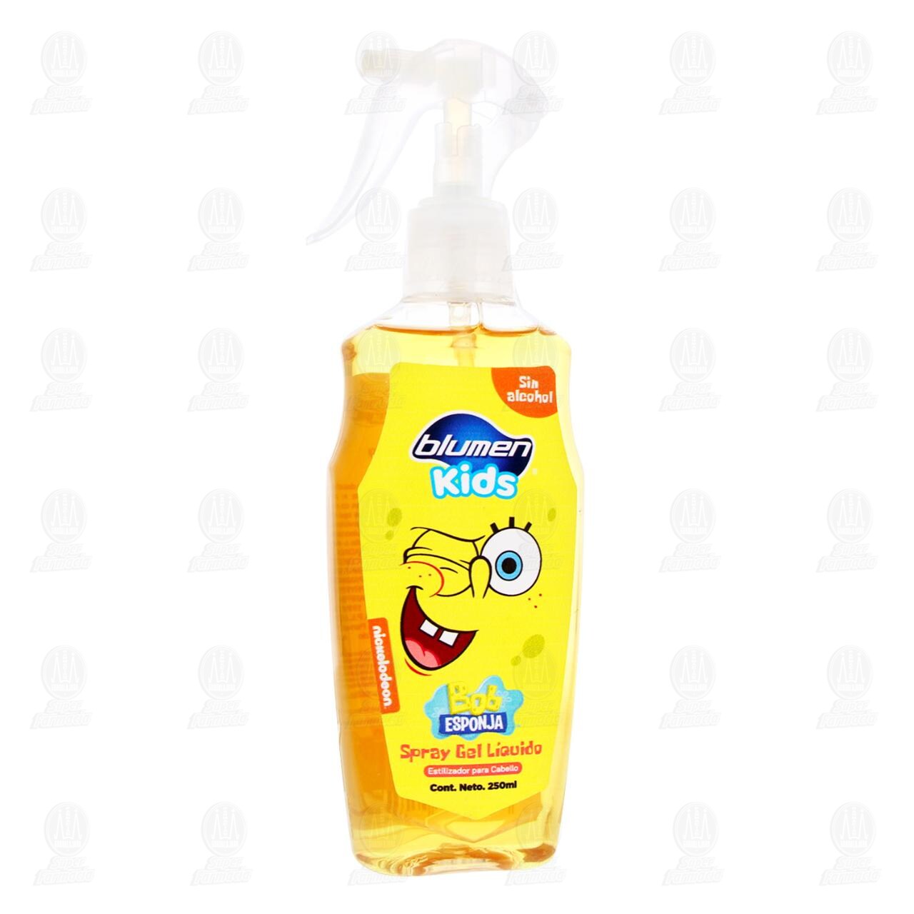 Spray Blumen Kids Gel L&iacute;quido Edici&oacute;n Bob Esponja, 250 ml. image number 0