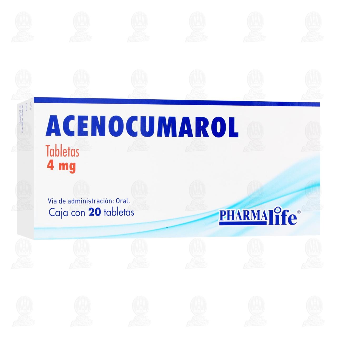 Acenocumarol 4 mg, 20 Tabletas Pharmalife.