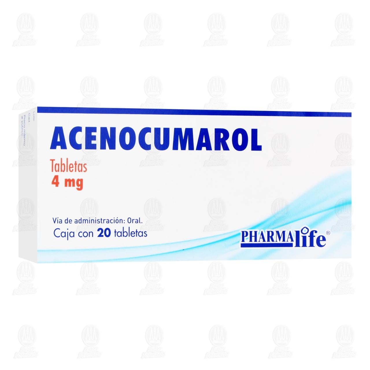 Acenocumarol 4 mg, 20 Tabletas Pharmalife. image number 0