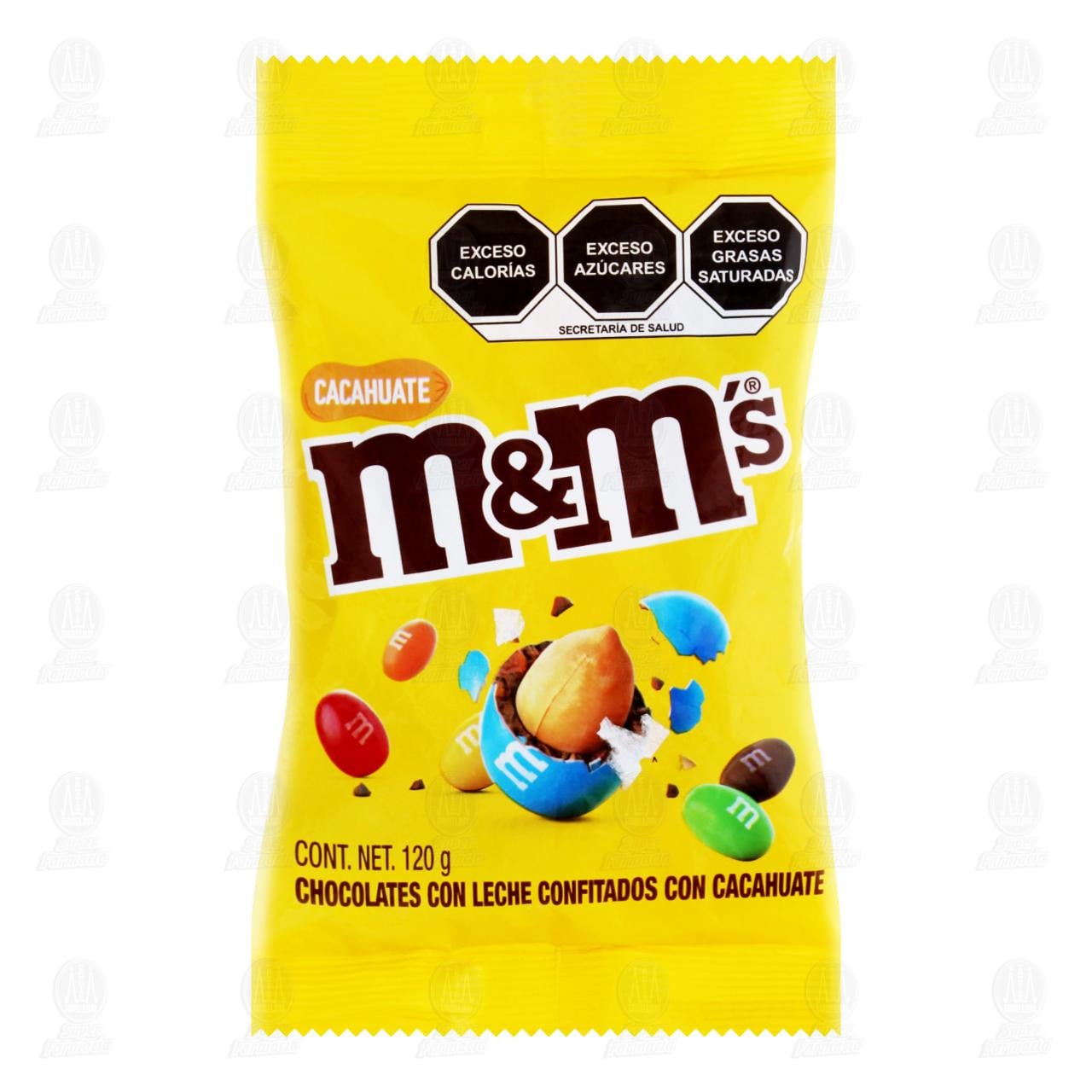 Chocolate M&MS Confitados con Cacahuate, 120 gr. image number 0